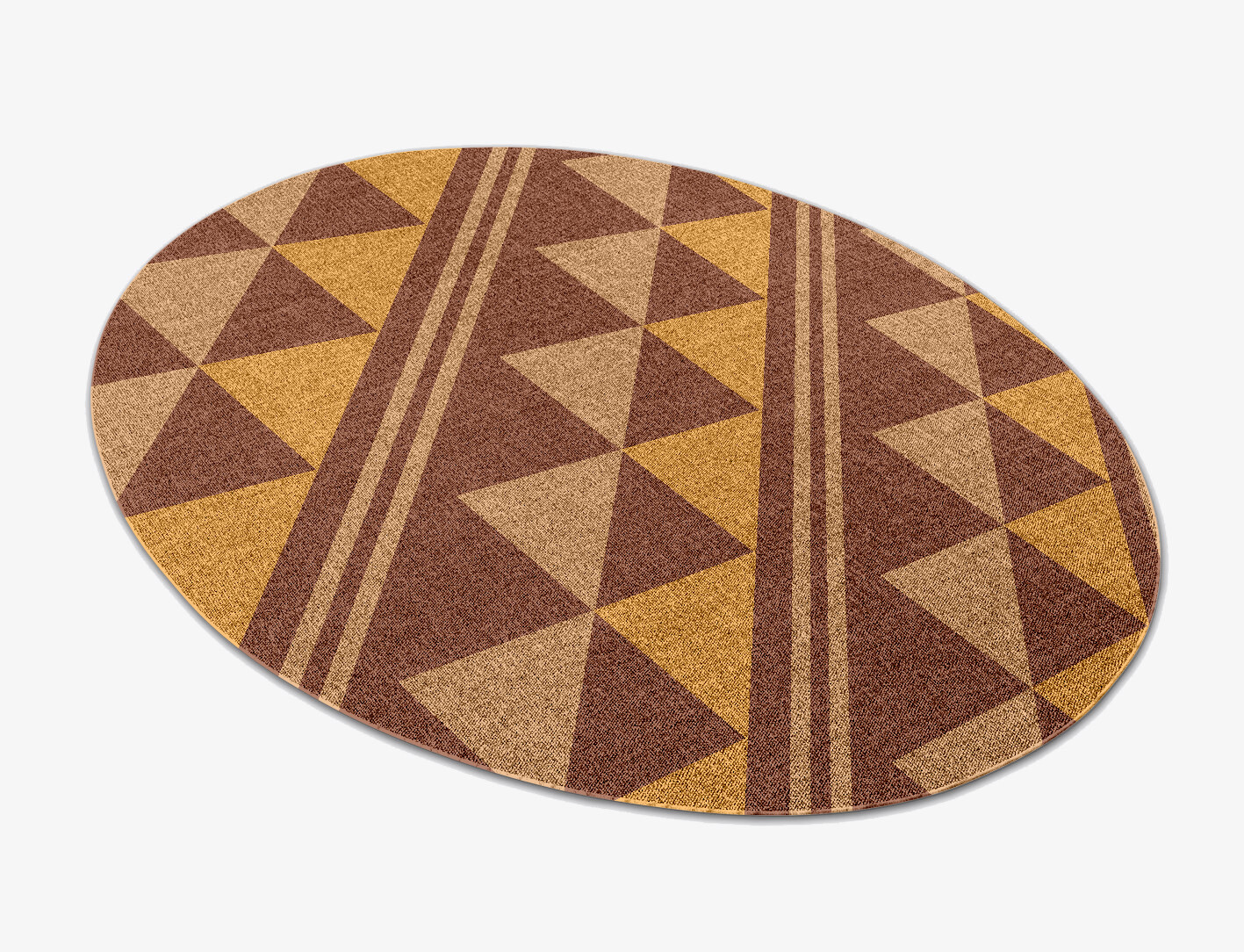 Tryst Geometric Oval Outdoor Recycled Yarn Custom Rug by Rug Artisan