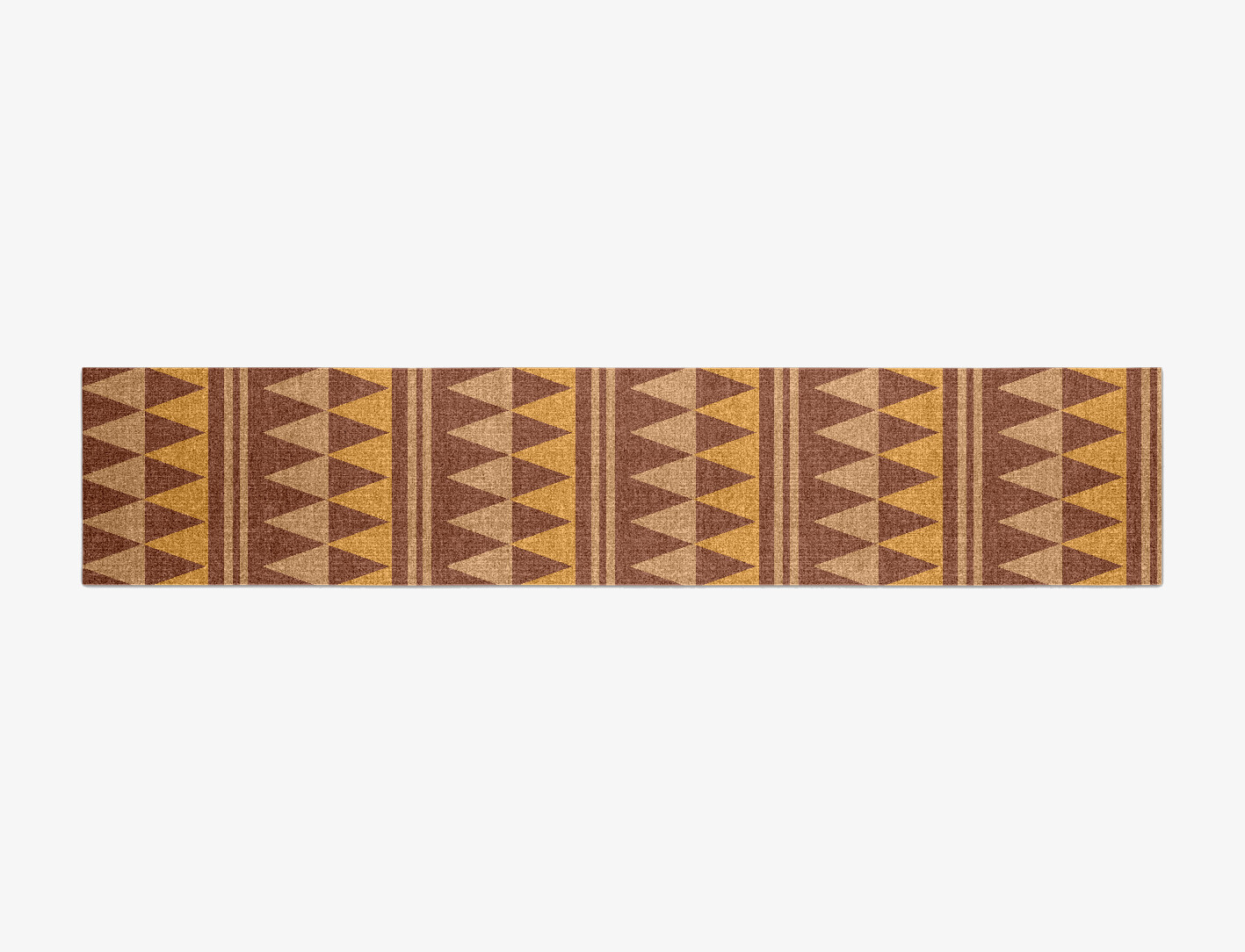 Tryst Geometric Runner Outdoor Recycled Yarn Custom Rug by Rug Artisan