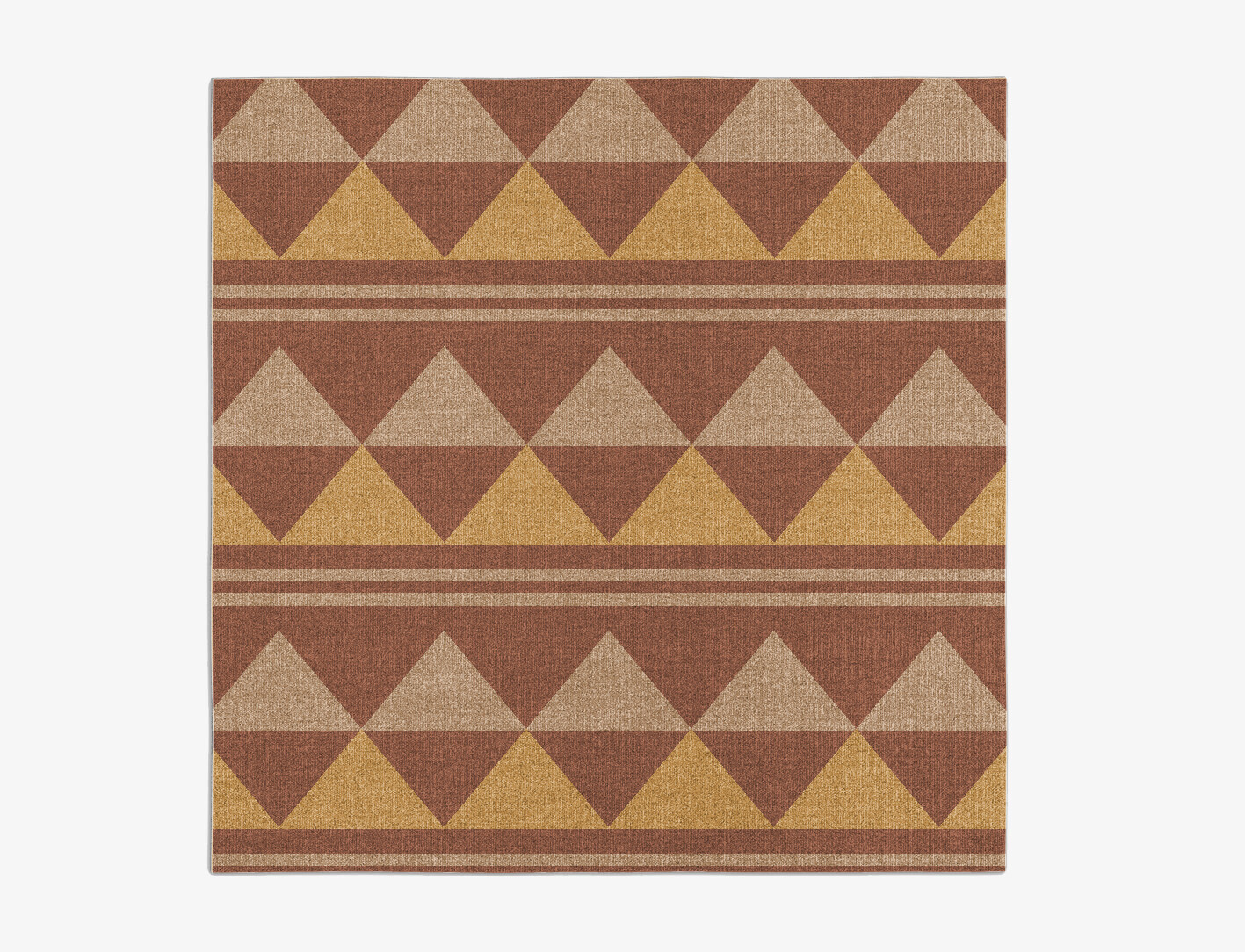 Tryst Geometric Square Outdoor Recycled Yarn Custom Rug by Rug Artisan