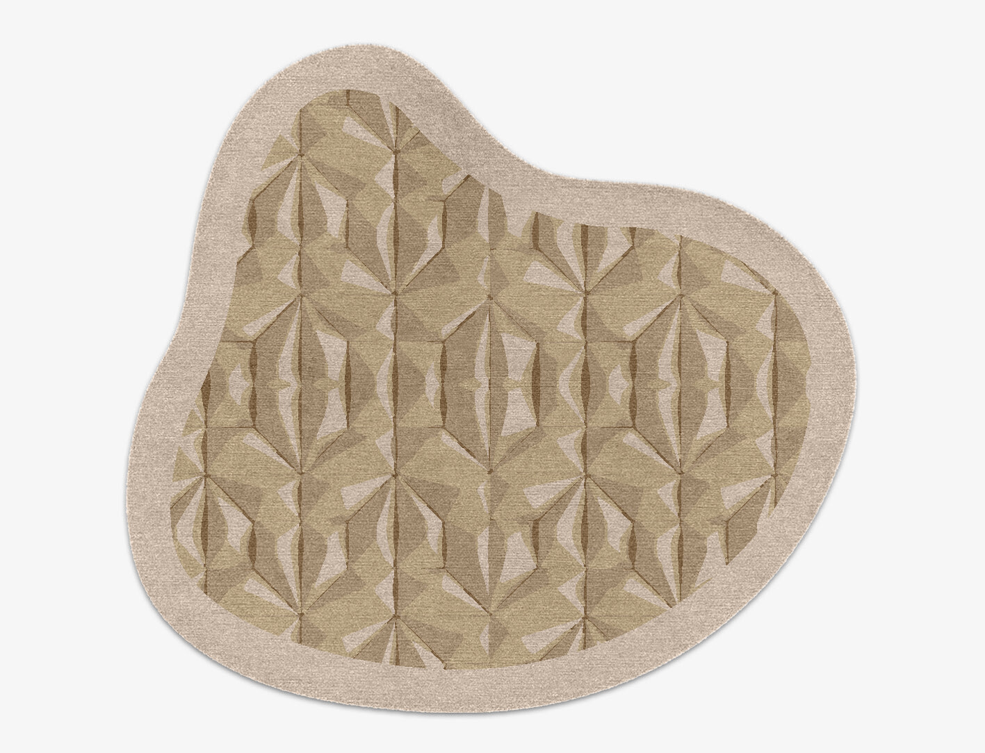 Tsuru Origami Splash Hand Knotted Tibetan Wool Custom Rug by Rug Artisan