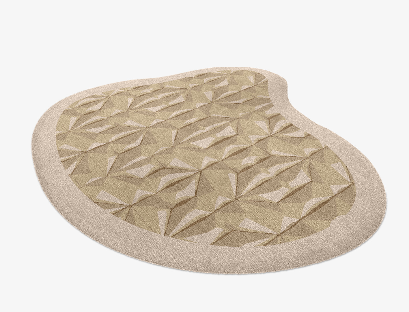 Tsuru Origami Splash Hand Knotted Tibetan Wool Custom Rug by Rug Artisan