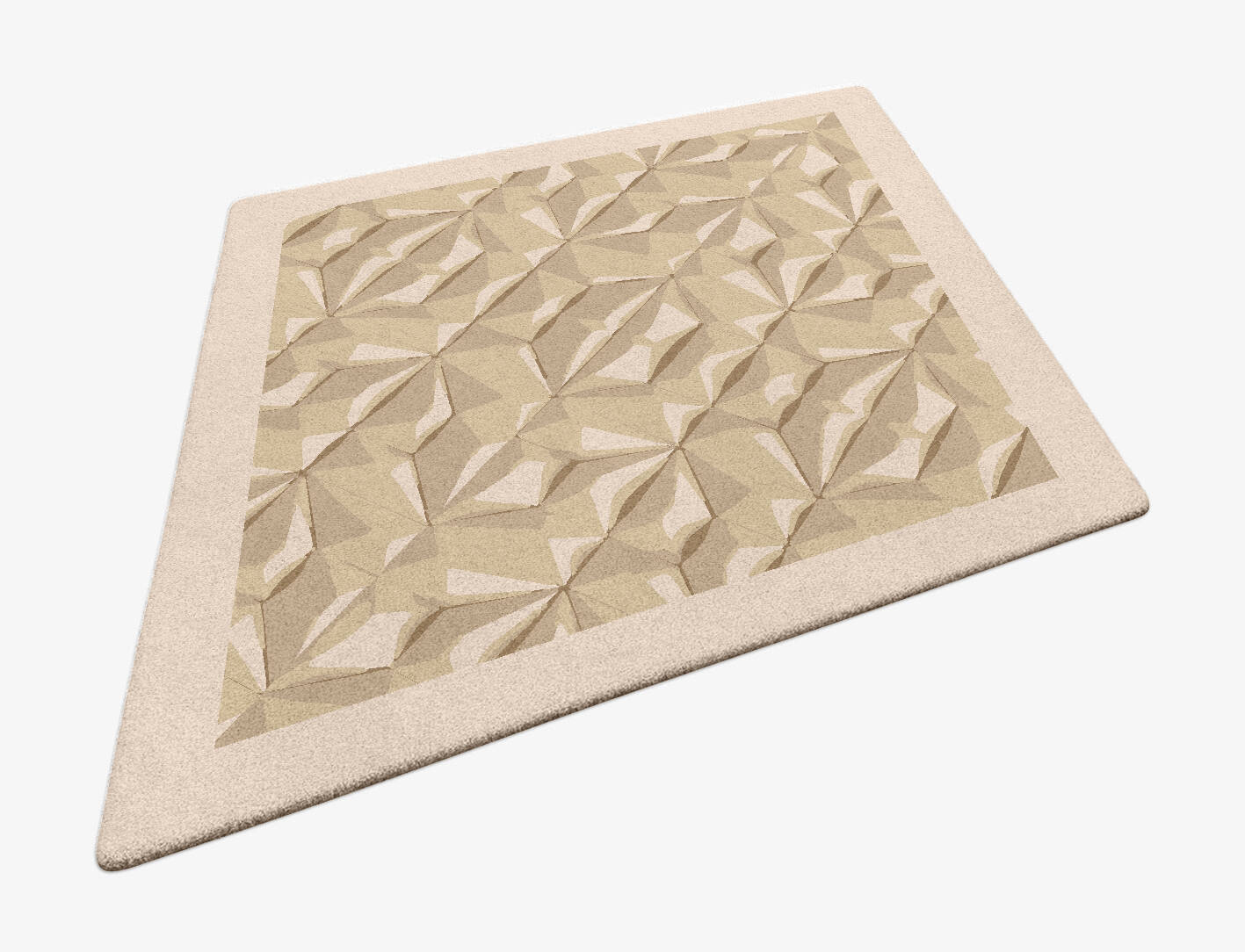 Tsuru Origami Diamond Hand Tufted Pure Wool Custom Rug by Rug Artisan