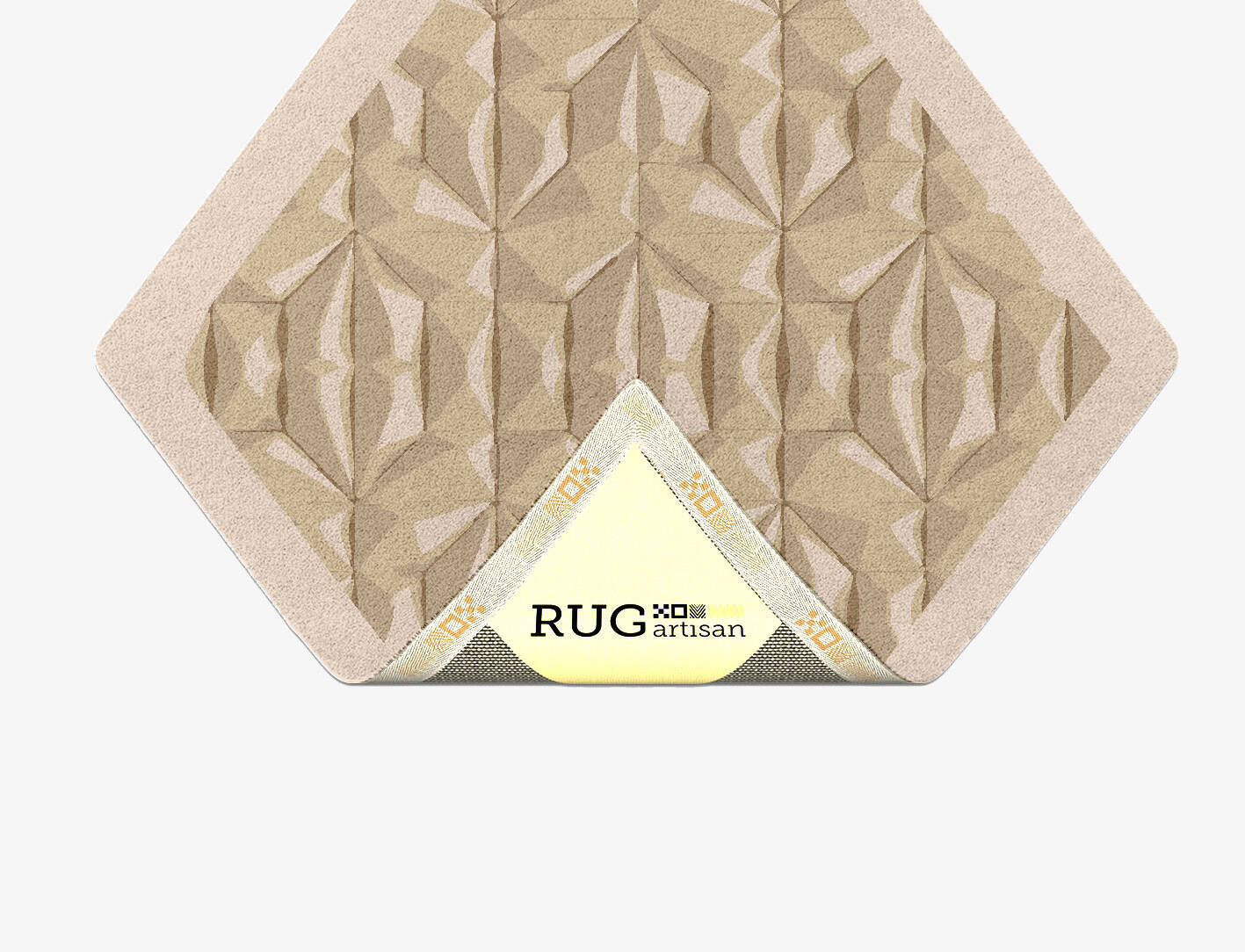 Tsuru Origami Diamond Hand Tufted Pure Wool Custom Rug by Rug Artisan