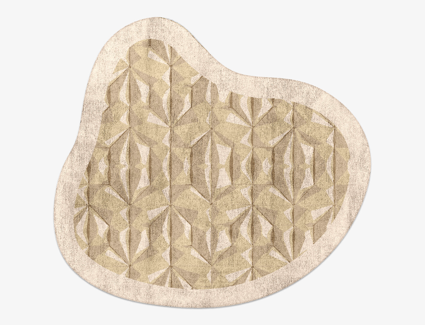 Tsuru Origami Splash Hand Tufted Bamboo Silk Custom Rug by Rug Artisan
