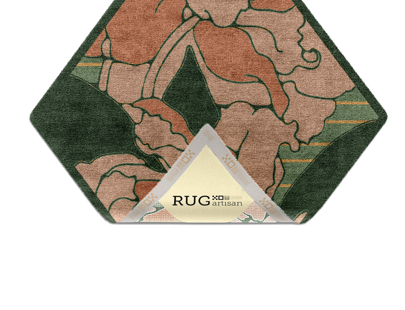 Tulip Field of Flowers Diamond Hand Knotted Bamboo Silk Custom Rug by Rug Artisan