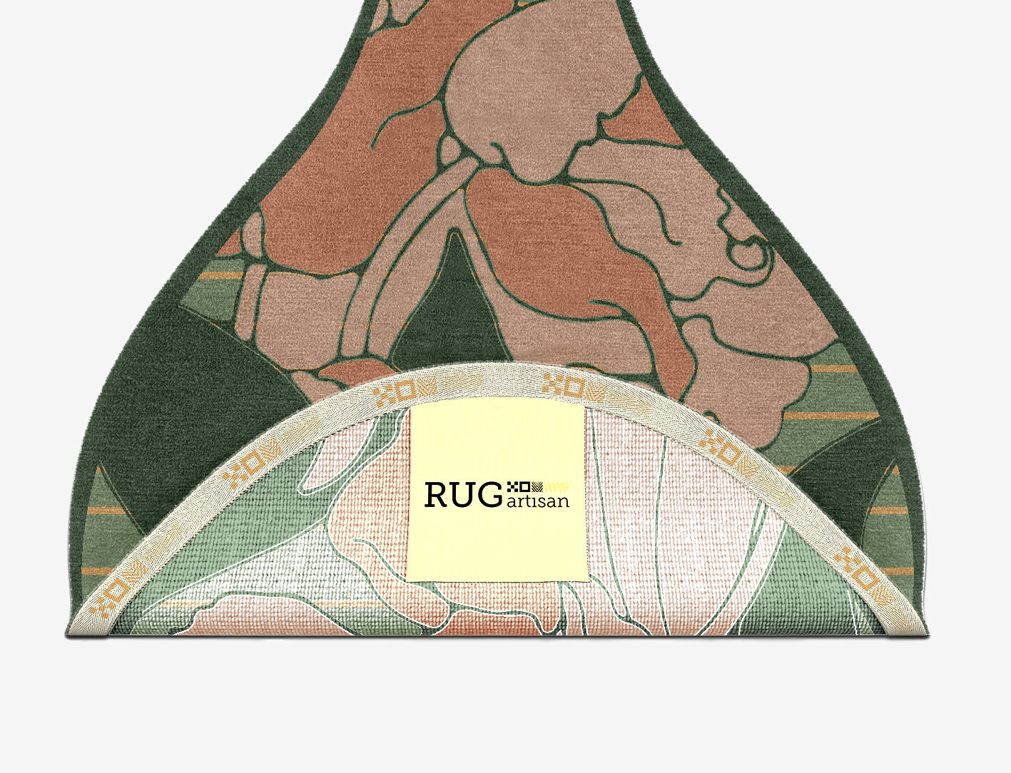 Tulip Field of Flowers Drop Hand Knotted Tibetan Wool Custom Rug by Rug Artisan