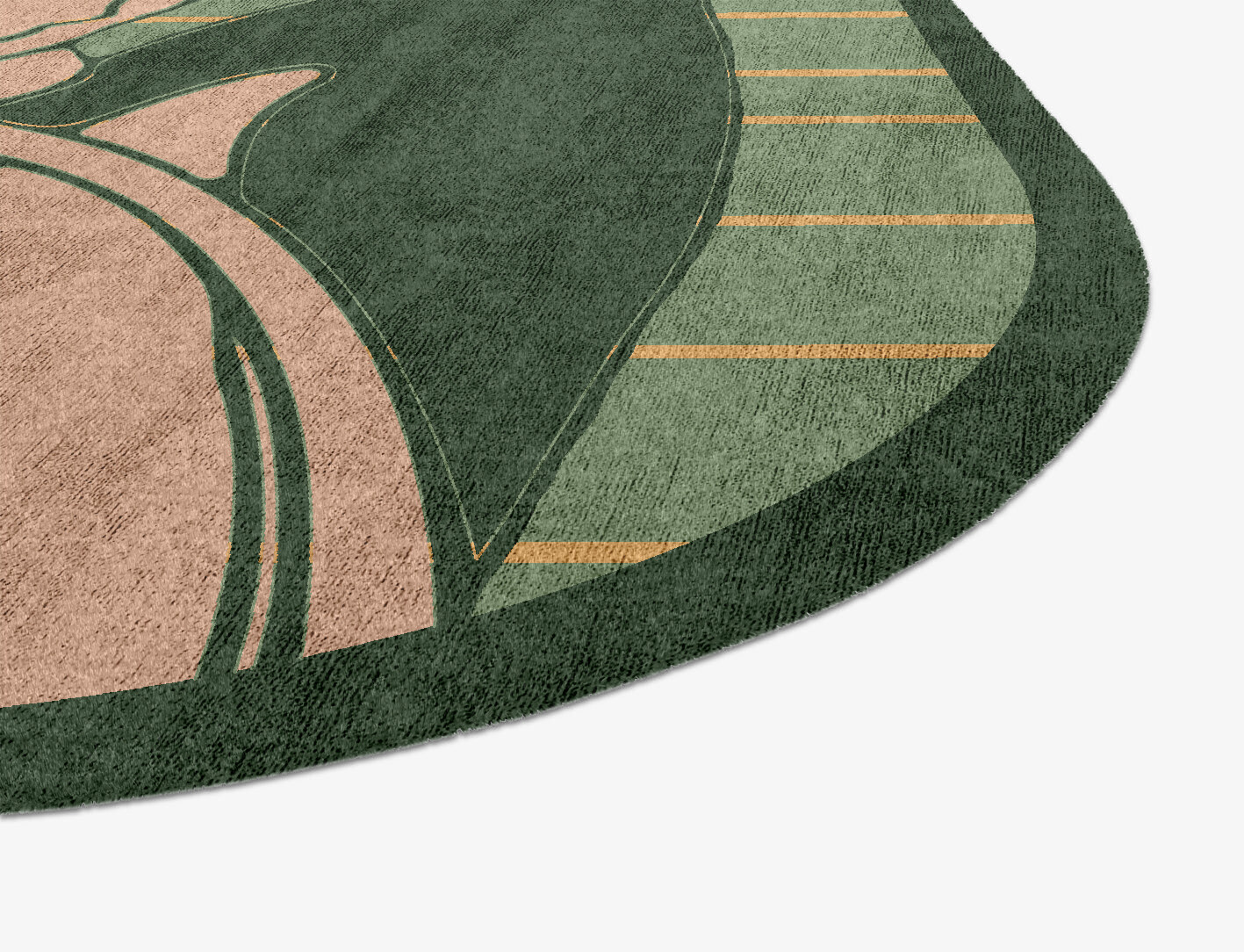 Tulip Field of Flowers Oblong Hand Knotted Bamboo Silk Custom Rug by Rug Artisan