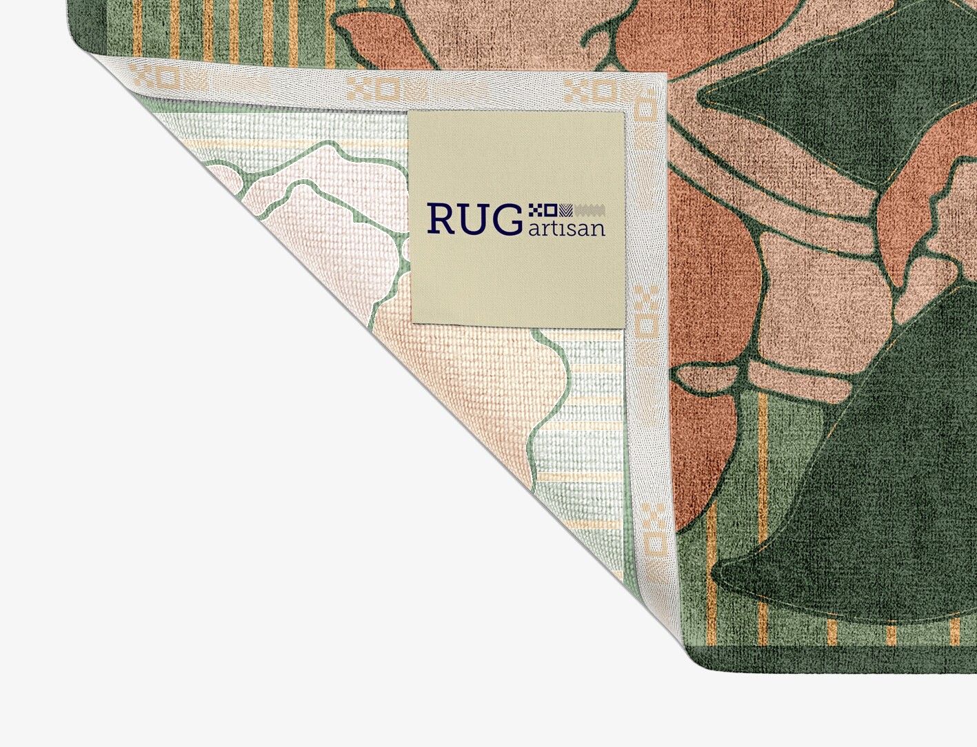 Tulip Field of Flowers Rectangle Hand Knotted Bamboo Silk Custom Rug by Rug Artisan