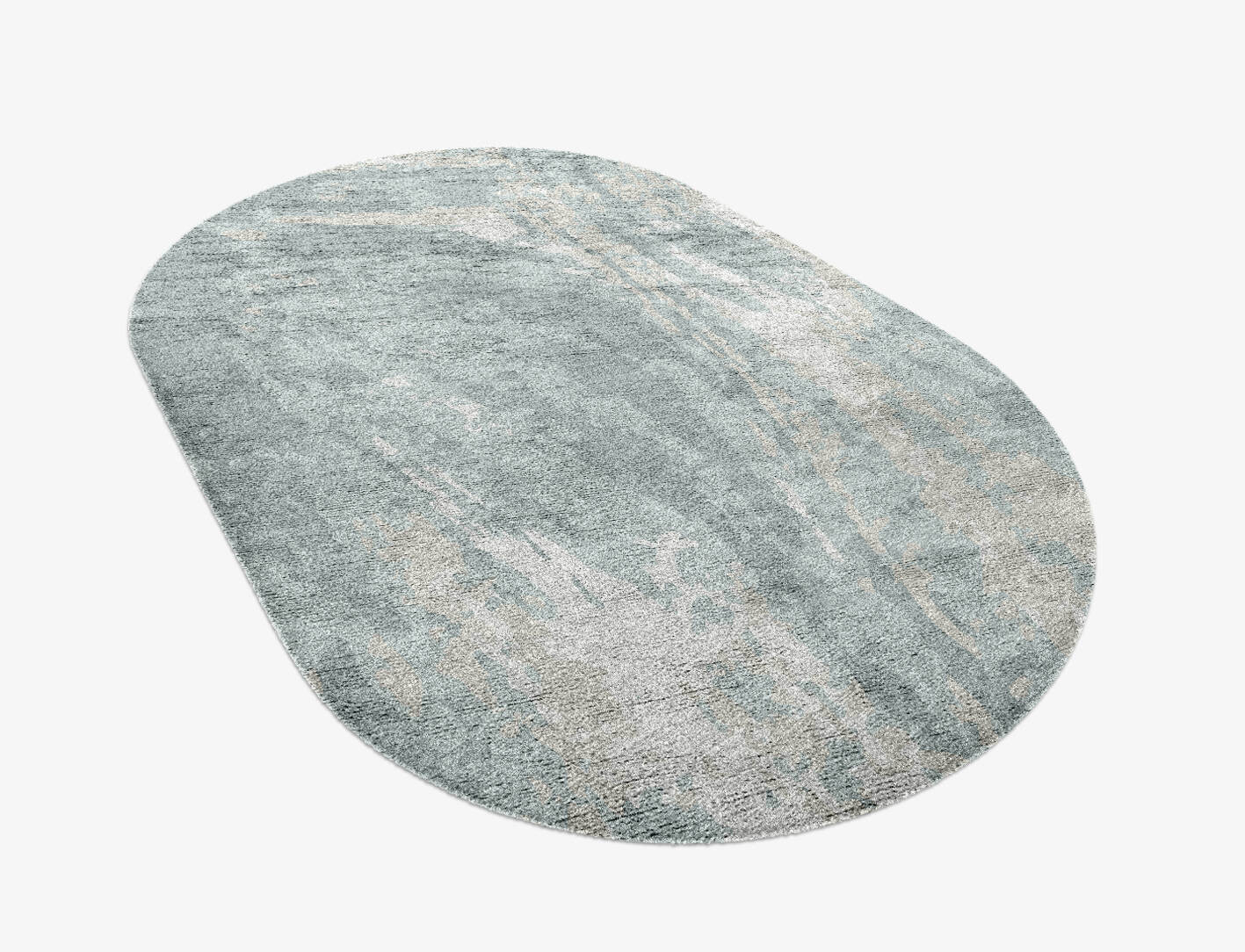 Turbulent Surface Art Capsule Hand Knotted Bamboo Silk Custom Rug by Rug Artisan