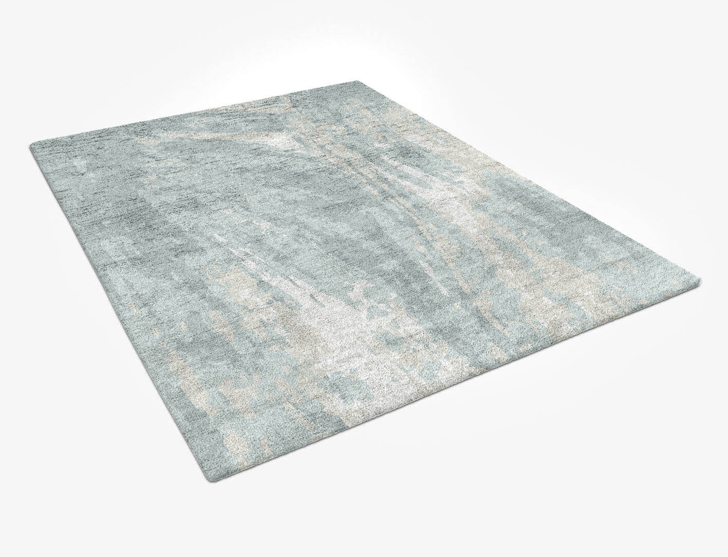 Turbulent Surface Art Rectangle Hand Tufted Bamboo Silk Custom Rug by Rug Artisan