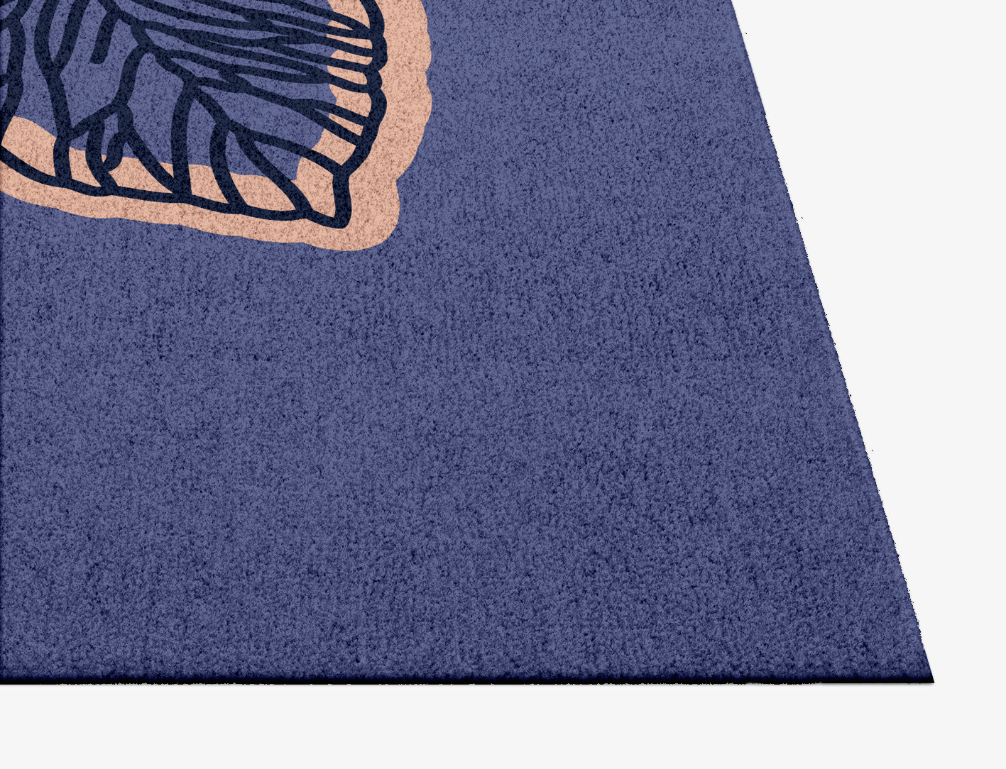 Twilight Floral Square Hand Knotted Tibetan Wool Custom Rug by Rug Artisan