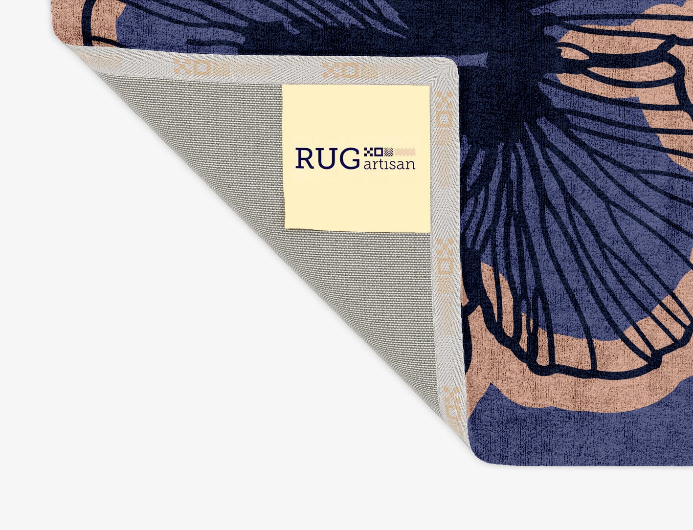 Twilight Floral Rectangle Hand Tufted Bamboo Silk Custom Rug by Rug Artisan