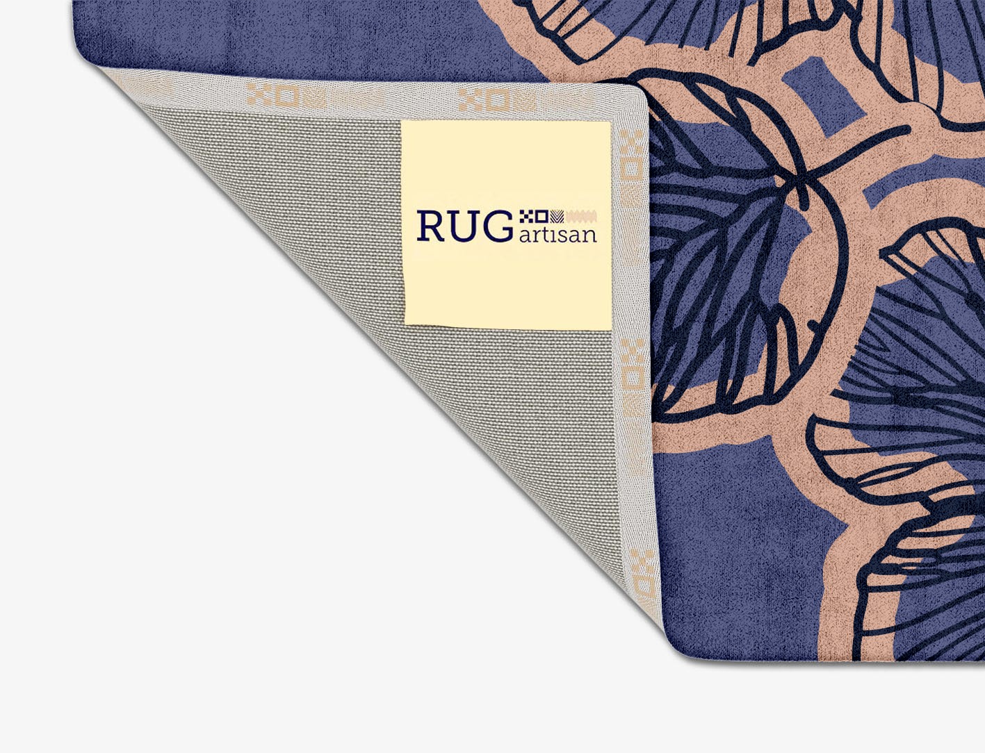 Twilight Floral Square Hand Tufted Bamboo Silk Custom Rug by Rug Artisan