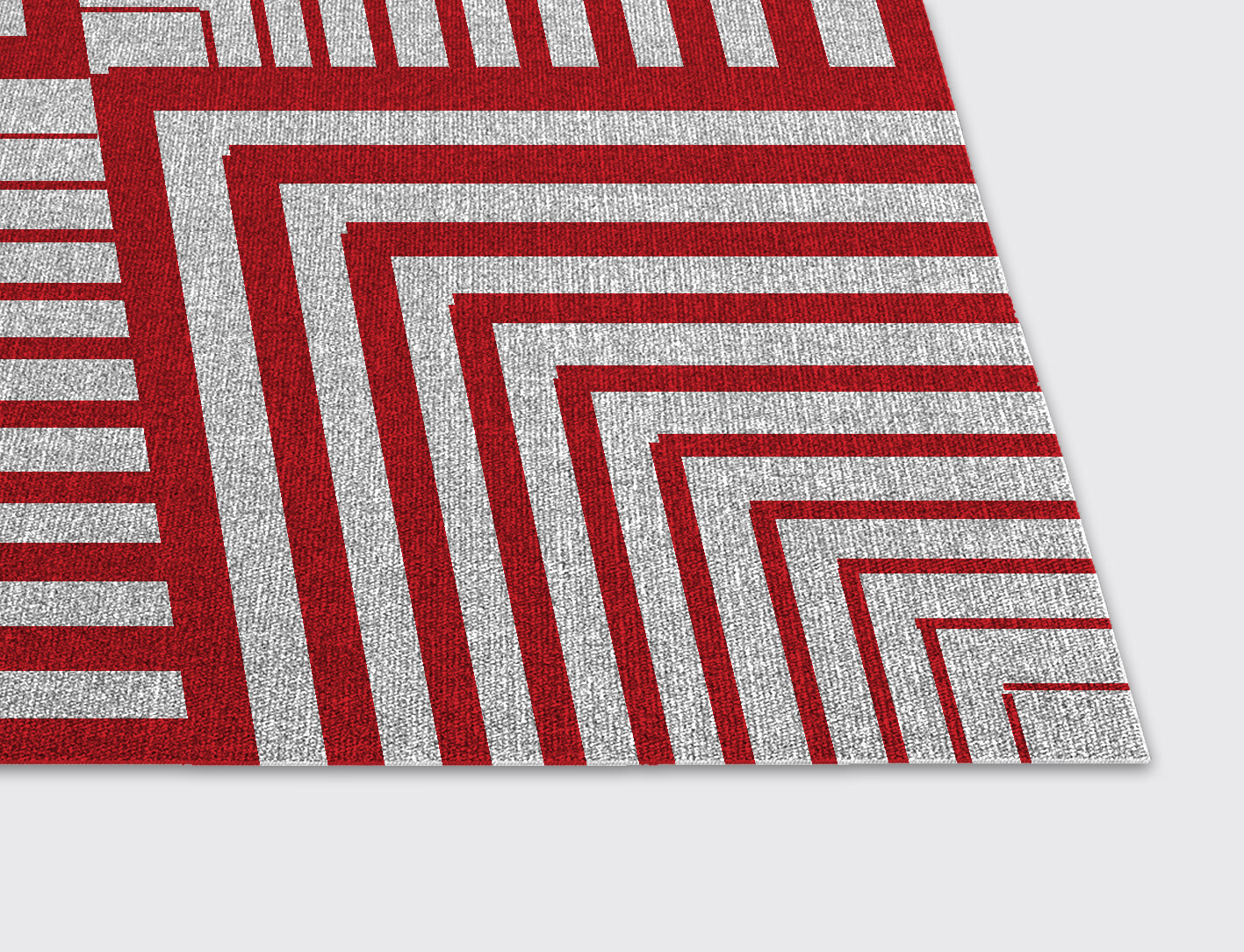 Twill Geometric Rectangle Flatweave New Zealand Wool Custom Rug by Rug Artisan