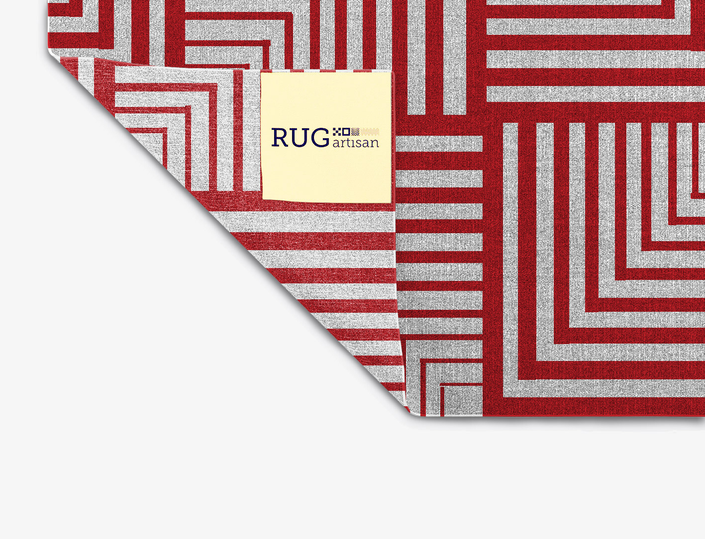 Twill Geometric Square Flatweave New Zealand Wool Custom Rug by Rug Artisan