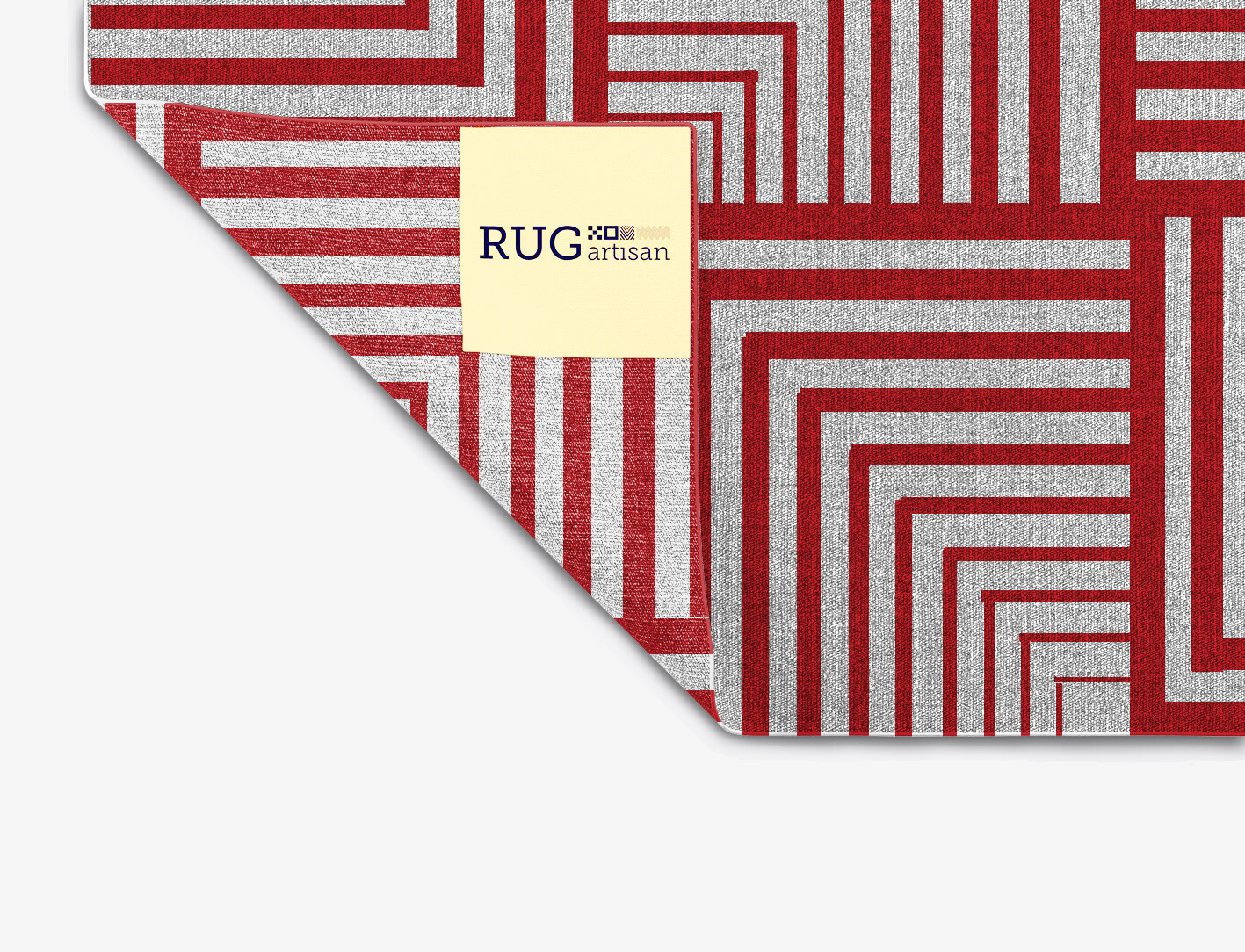 Twill Geometric Rectangle Outdoor Recycled Yarn Custom Rug by Rug Artisan