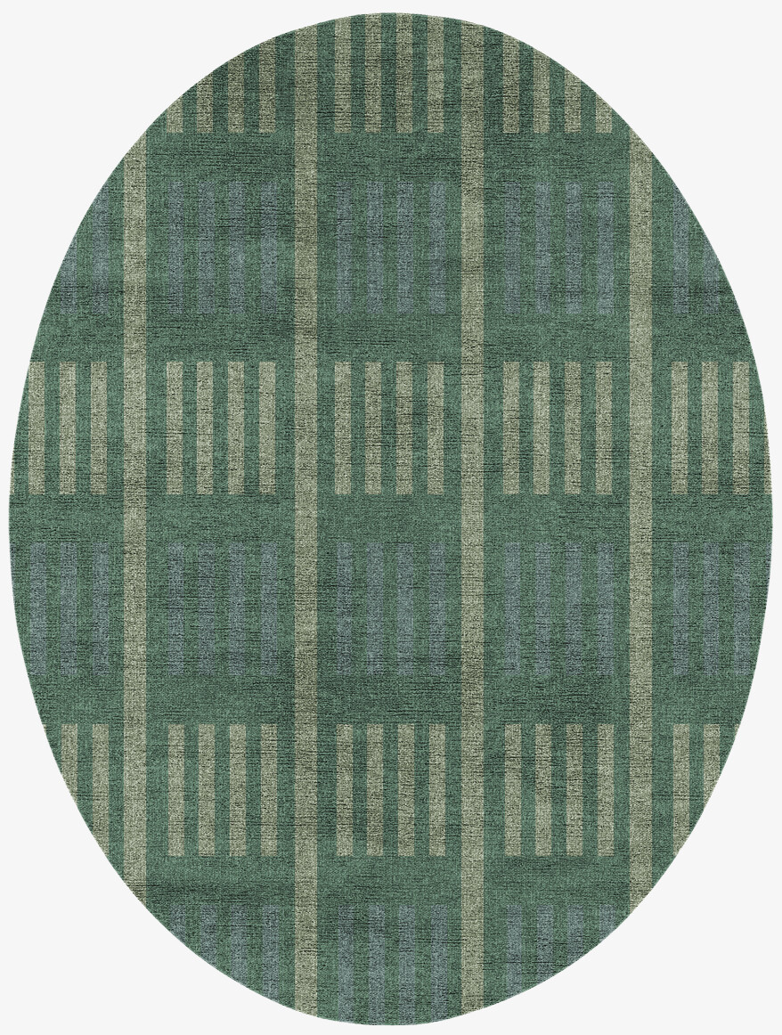Twine Flatweaves Oval Flatweave Bamboo Silk Custom Rug by Rug Artisan