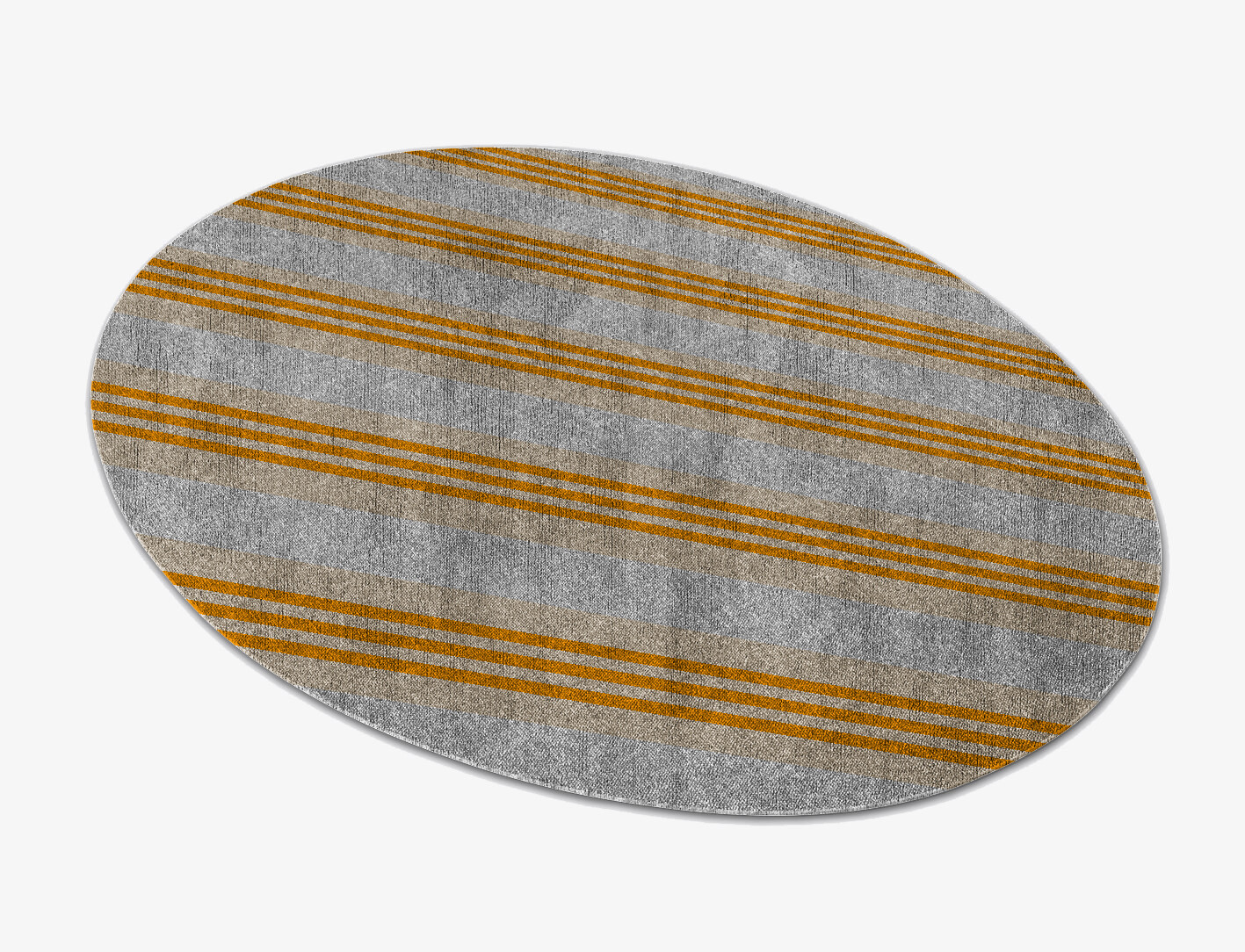 Twitten Geometric Oval Flatweave Bamboo Silk Custom Rug by Rug Artisan