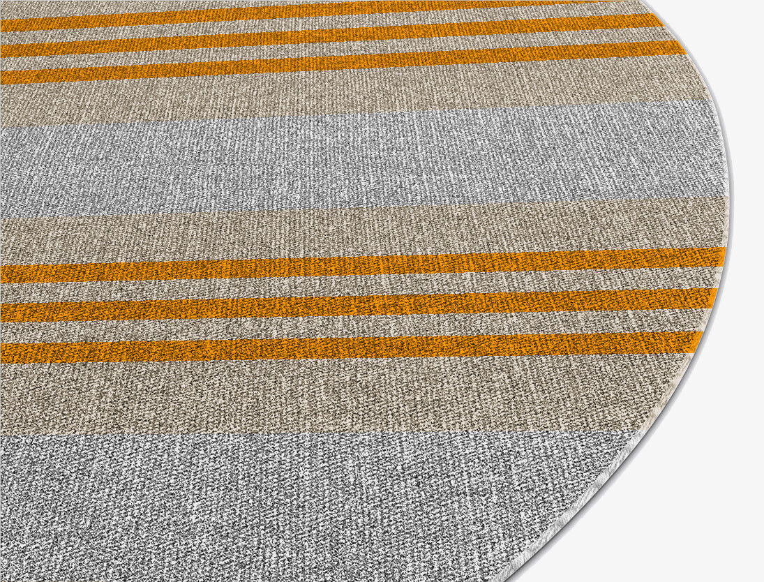 Twitten Geometric Oval Flatweave New Zealand Wool Custom Rug by Rug Artisan