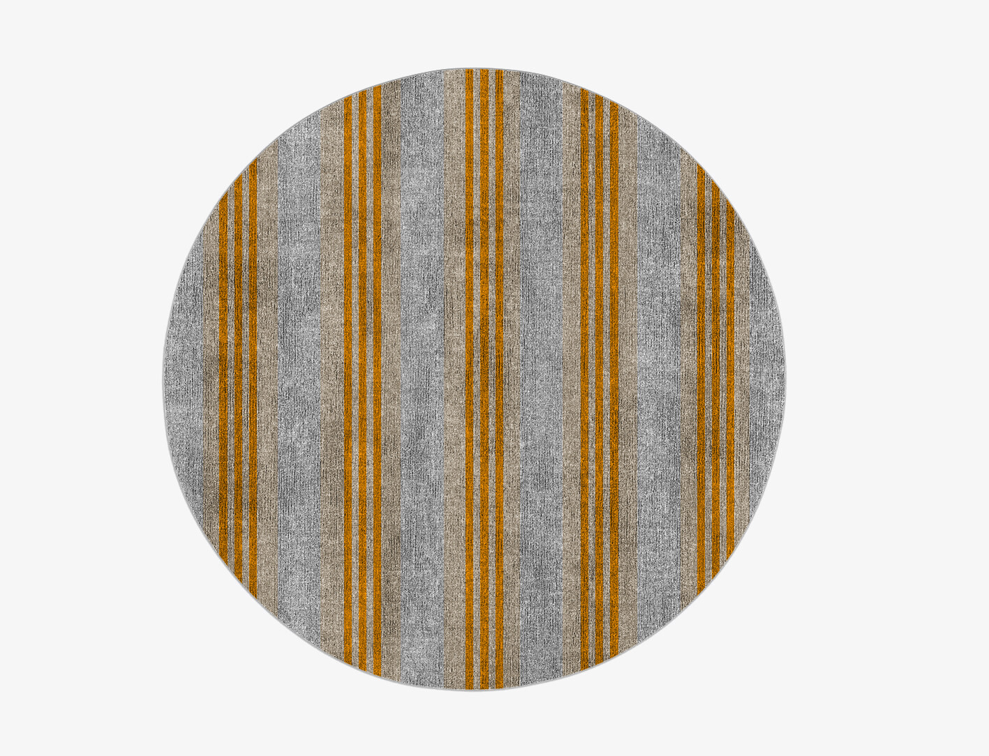 Twitten Geometric Round Flatweave Bamboo Silk Custom Rug by Rug Artisan