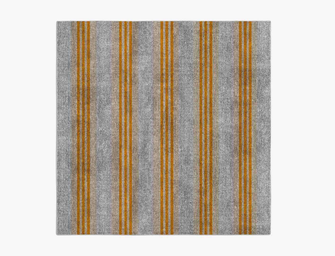 Twitten Geometric Square Flatweave Bamboo Silk Custom Rug by Rug Artisan