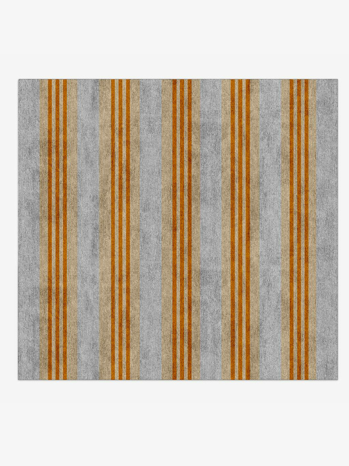 Twitten Geometric Square Hand Knotted Bamboo Silk Custom Rug by Rug Artisan