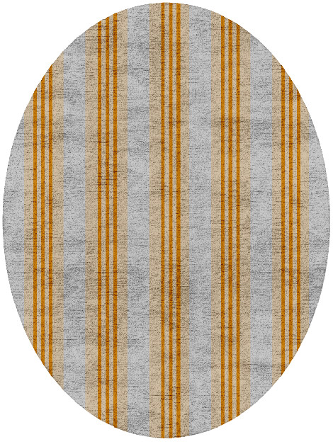 Twitten Geometric Oval Hand Tufted Bamboo Silk Custom Rug by Rug Artisan