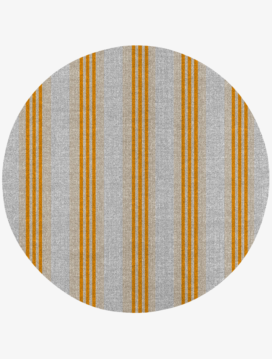 Twitten Geometric Round Outdoor Recycled Yarn Custom Rug by Rug Artisan