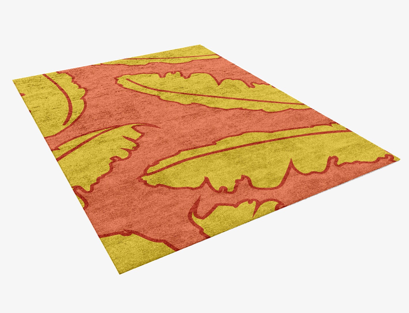 Ukiyo Floral Rectangle Hand Knotted Bamboo Silk Custom Rug by Rug Artisan