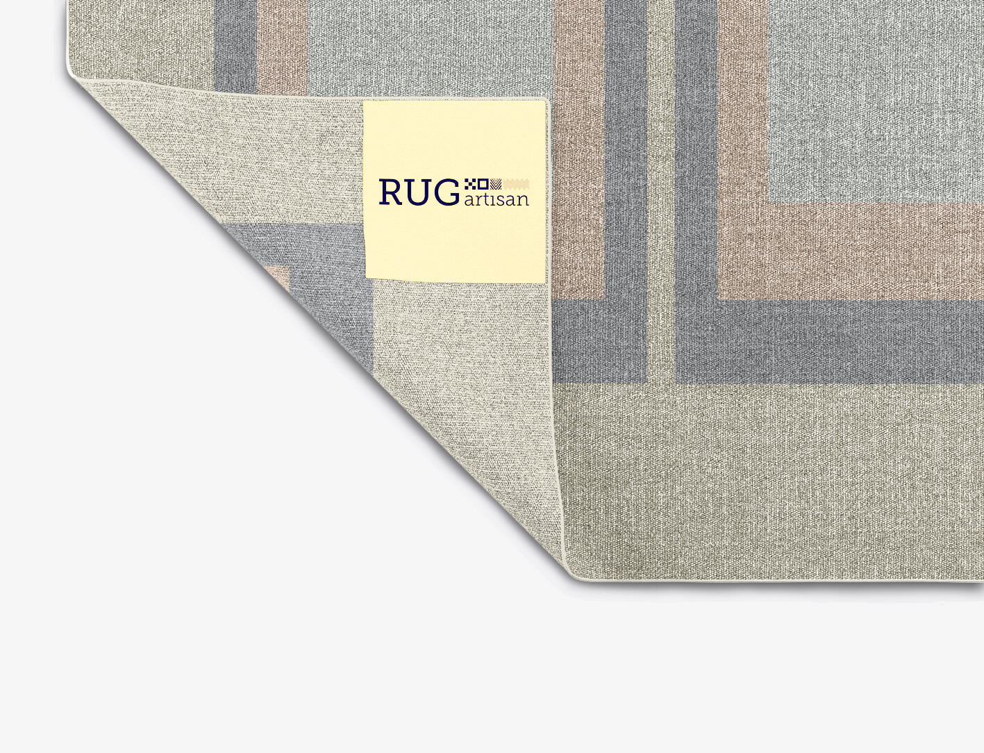 Ureal Minimalist Rectangle Flatweave New Zealand Wool Custom Rug by Rug Artisan