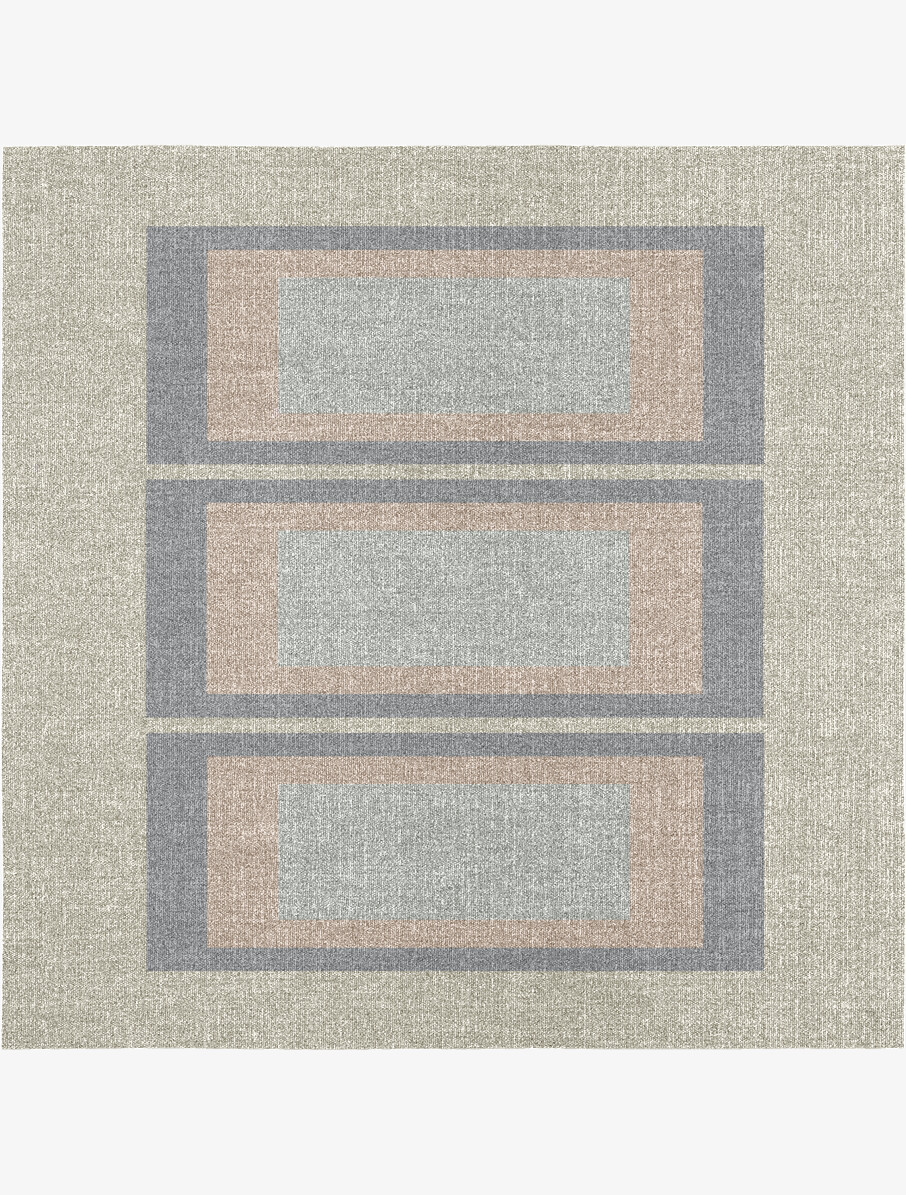 Ureal Minimalist Square Flatweave New Zealand Wool Custom Rug by Rug Artisan