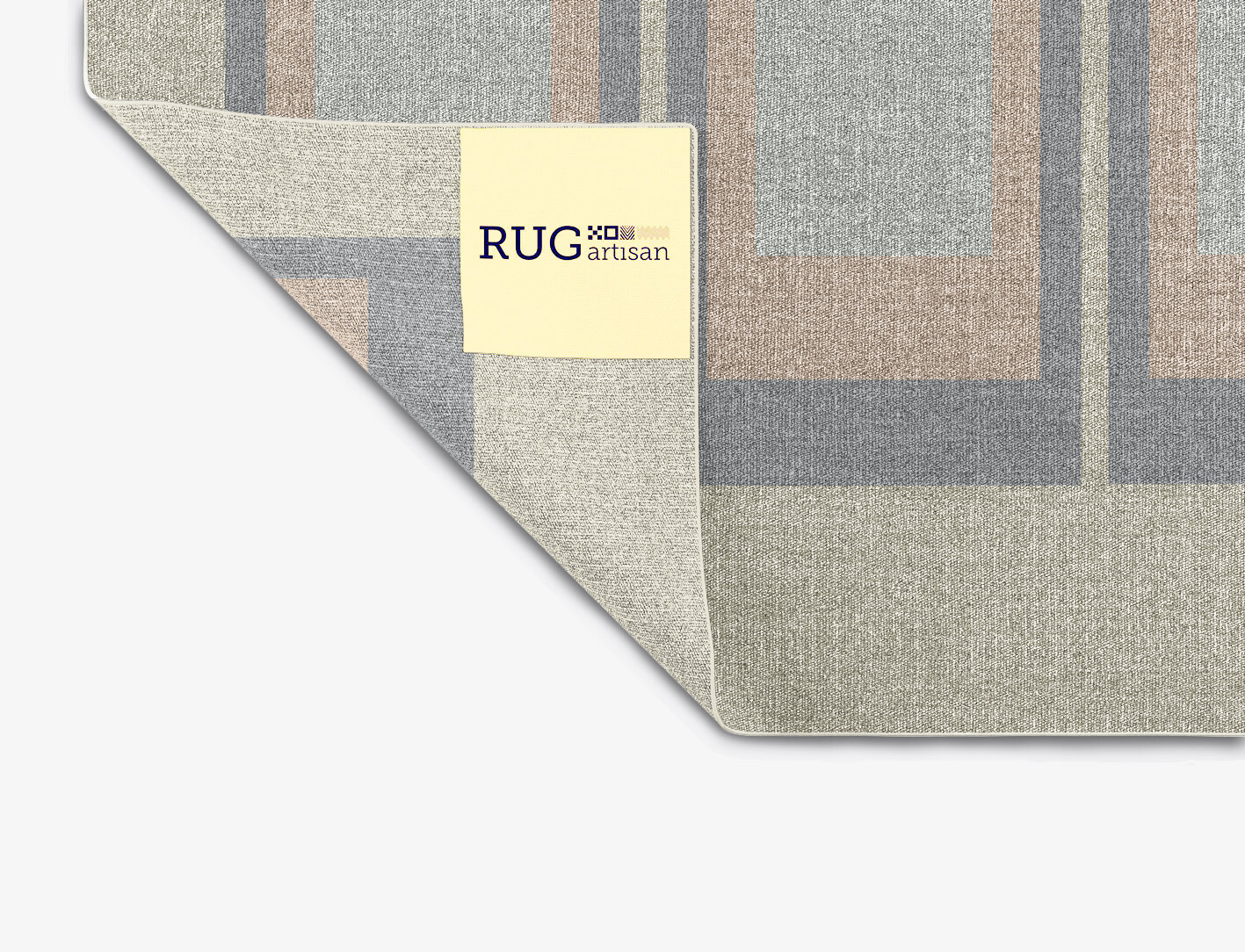 Ureal Minimalist Square Outdoor Recycled Yarn Custom Rug by Rug Artisan