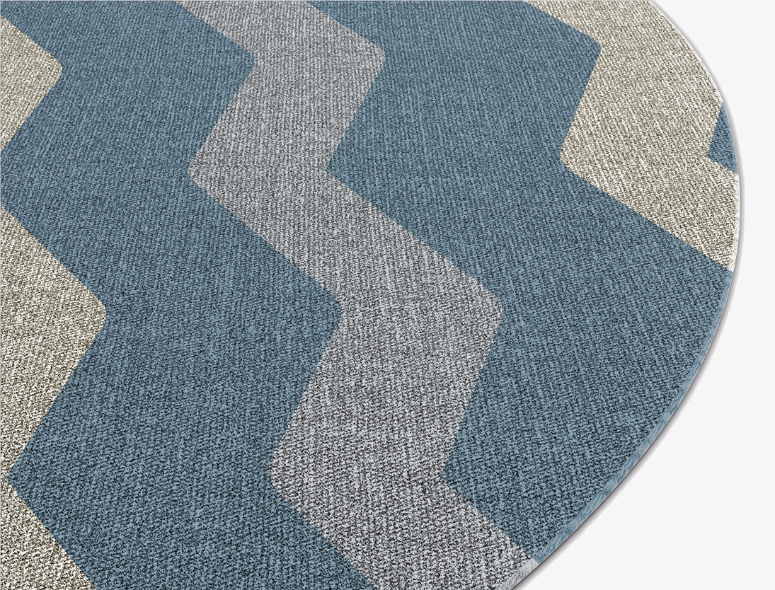 Urge Minimalist Oval Flatweave New Zealand Wool Custom Rug by Rug Artisan