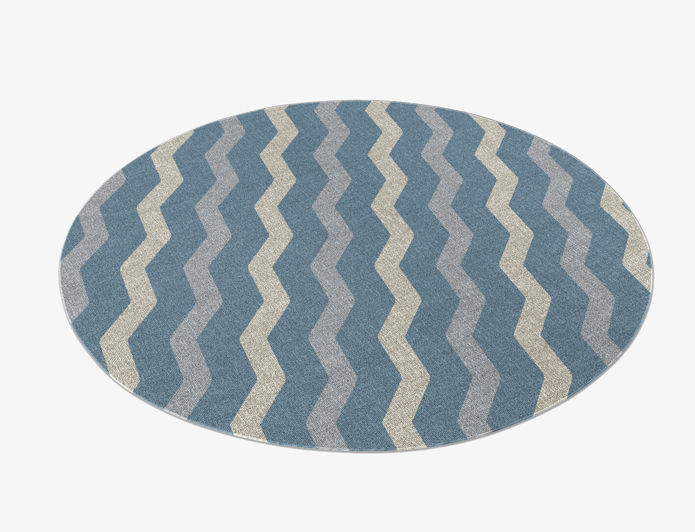 Urge Minimalist Round Flatweave New Zealand Wool Custom Rug by Rug Artisan