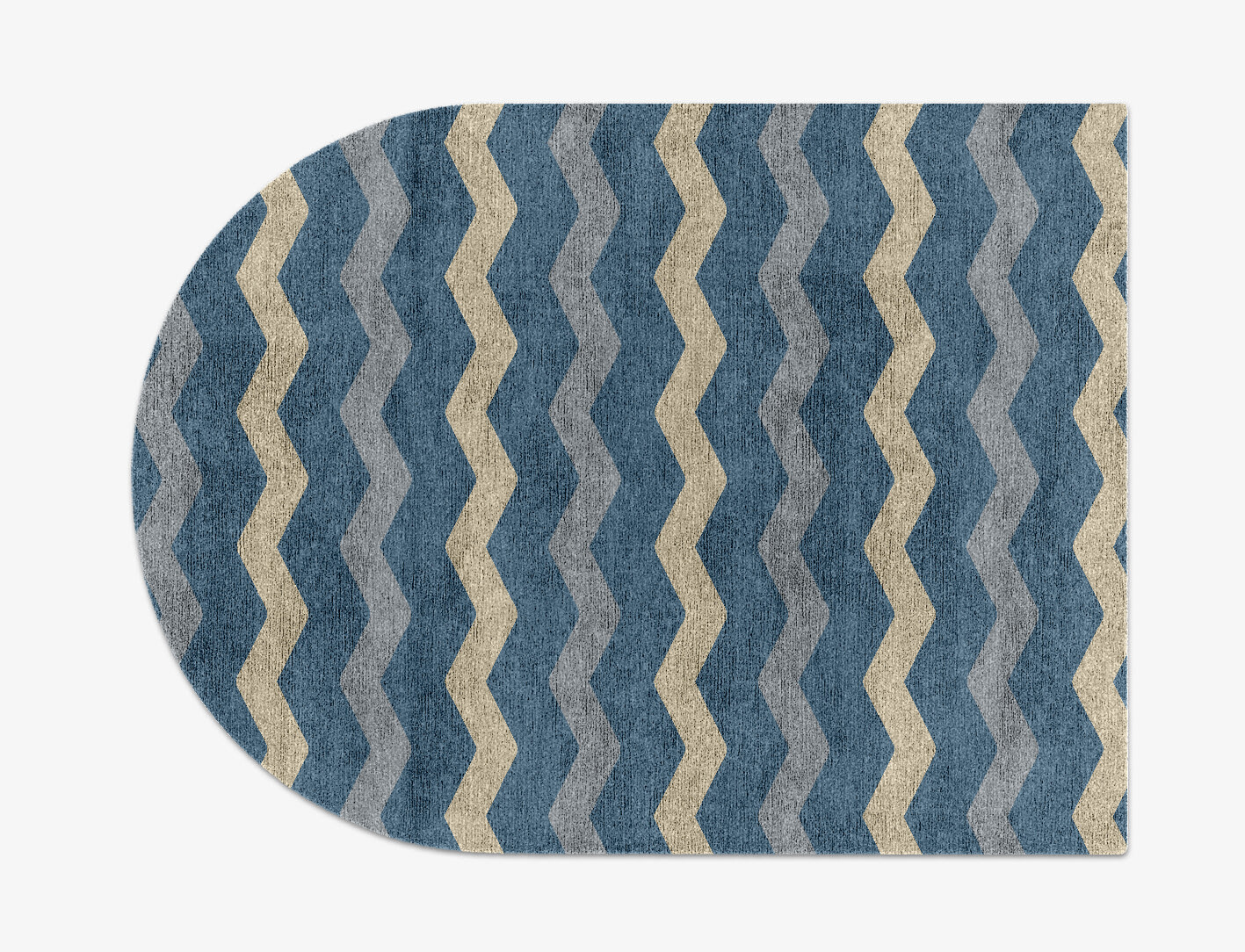 Urge Minimalist Arch Hand Knotted Bamboo Silk Custom Rug by Rug Artisan
