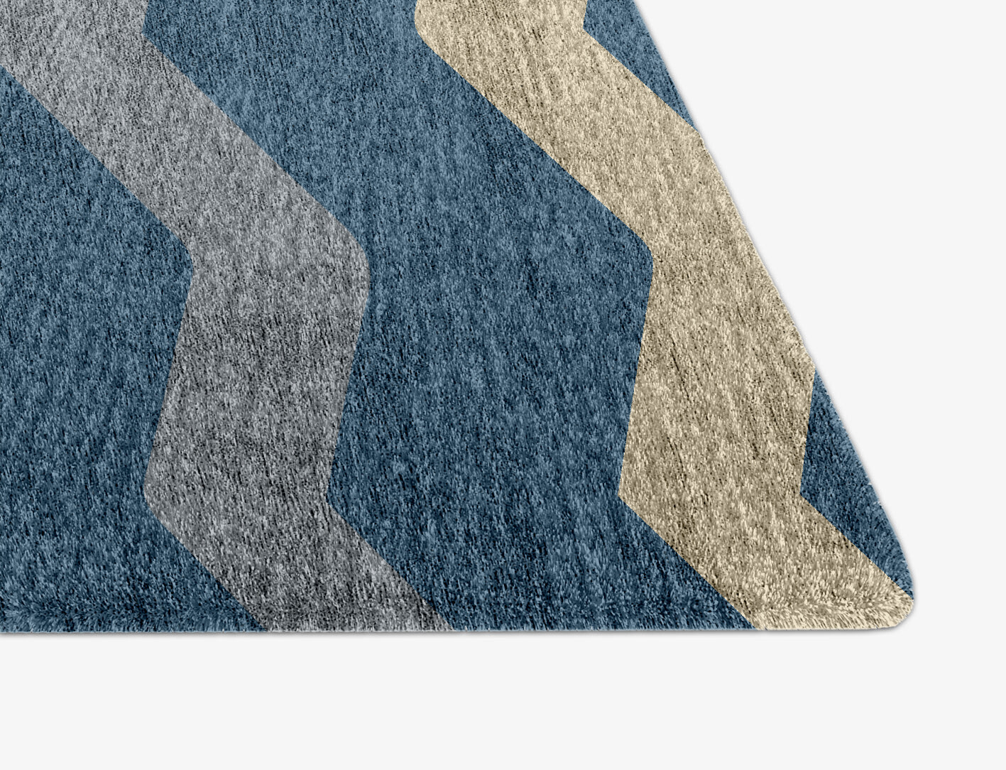 Urge Minimalist Arch Hand Knotted Bamboo Silk Custom Rug by Rug Artisan