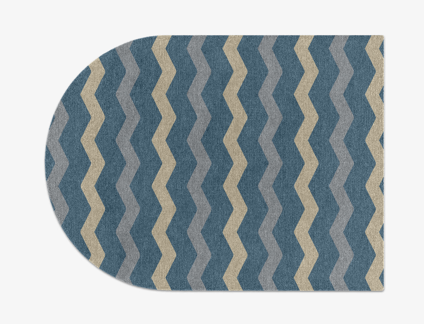 Urge Minimalist Arch Hand Knotted Tibetan Wool Custom Rug by Rug Artisan