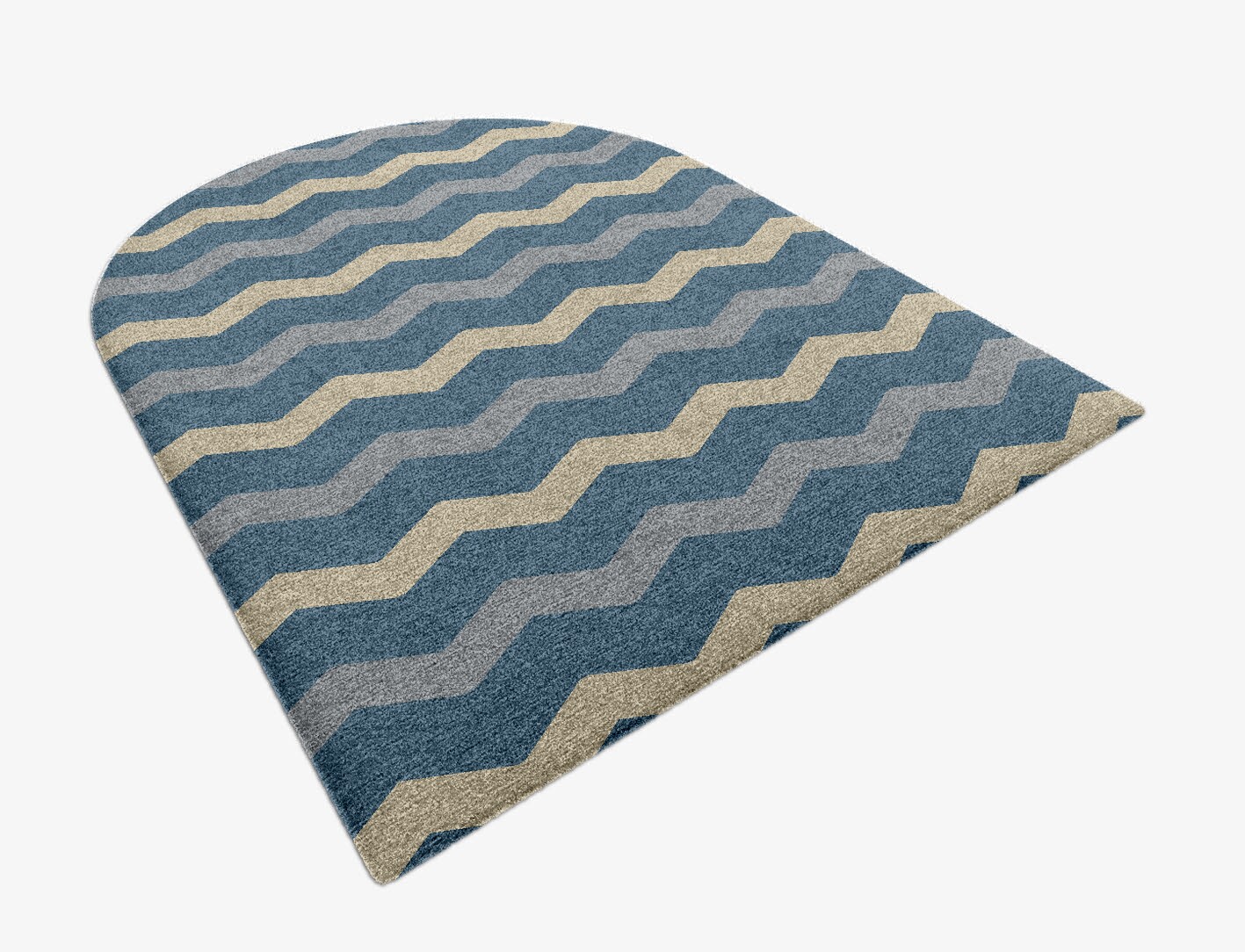 Urge Minimalist Arch Hand Knotted Tibetan Wool Custom Rug by Rug Artisan