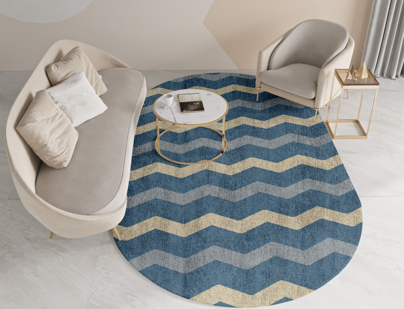 Urge Minimalist Capsule Hand Knotted Bamboo Silk Custom Rug by Rug Artisan