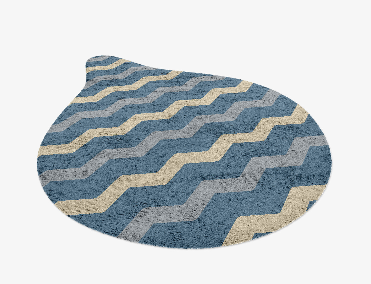 Urge Minimalist Drop Hand Knotted Bamboo Silk Custom Rug by Rug Artisan