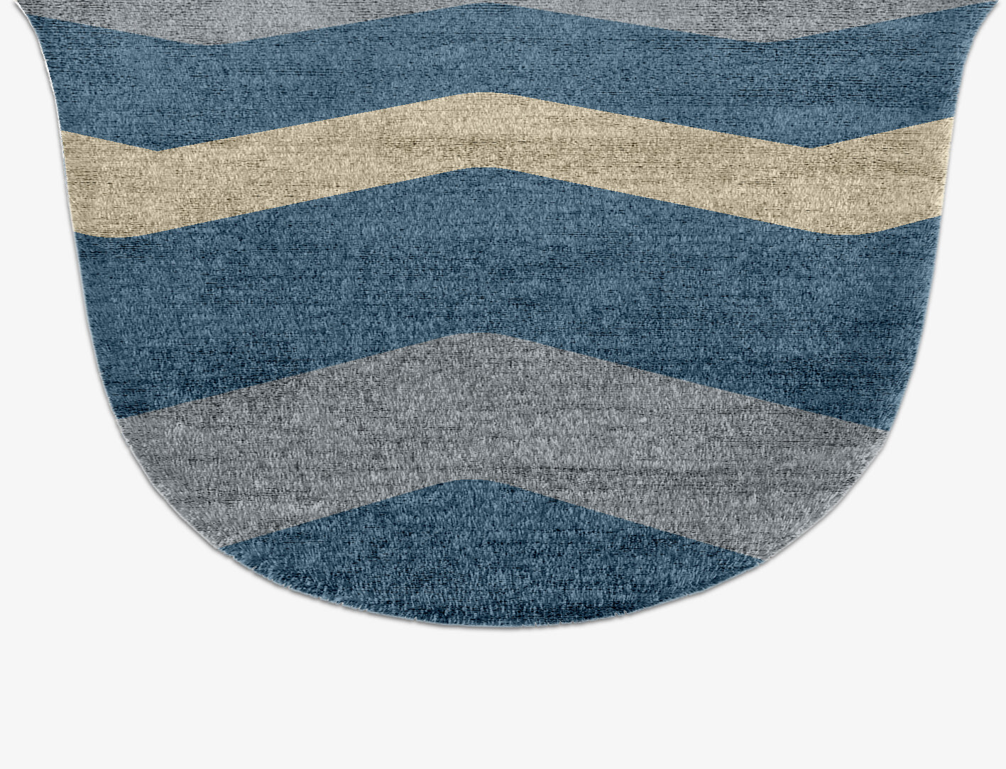 Urge Minimalist Drop Hand Knotted Bamboo Silk Custom Rug by Rug Artisan