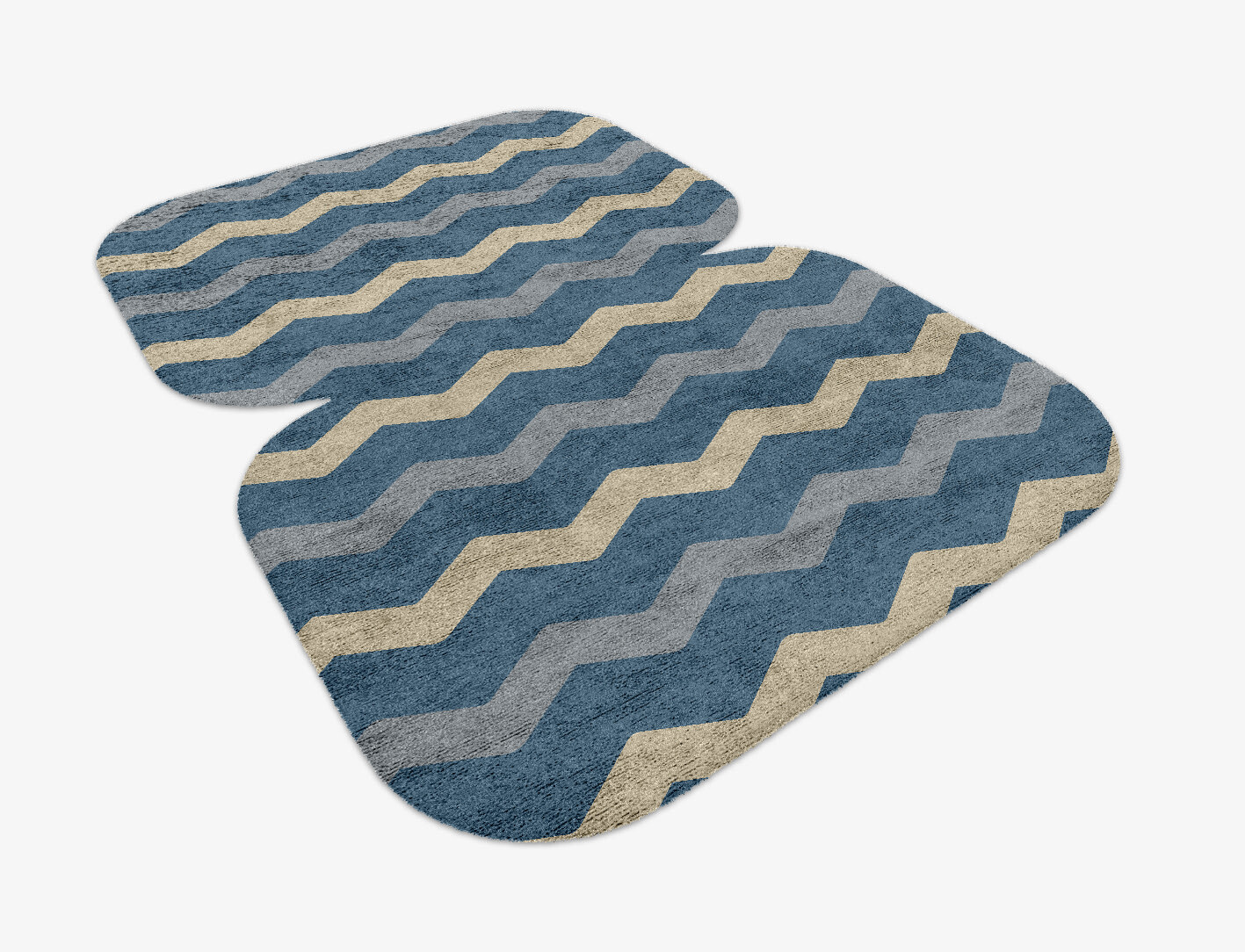 Urge Minimalist Eight Hand Knotted Bamboo Silk Custom Rug by Rug Artisan