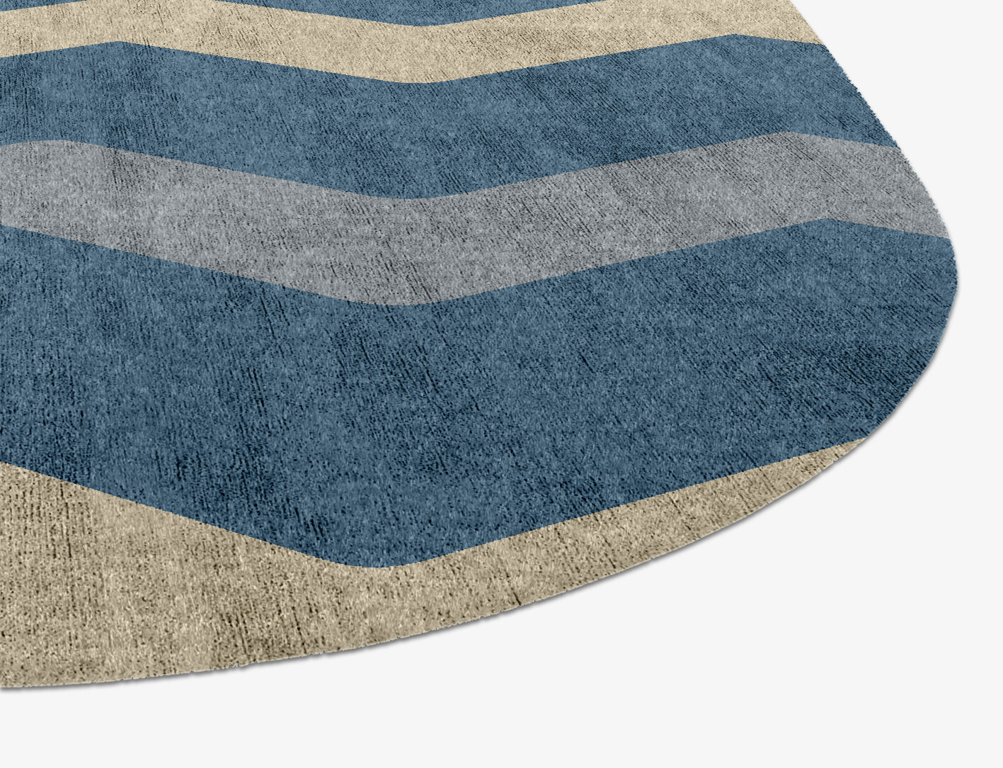Urge Minimalist Eight Hand Knotted Bamboo Silk Custom Rug by Rug Artisan