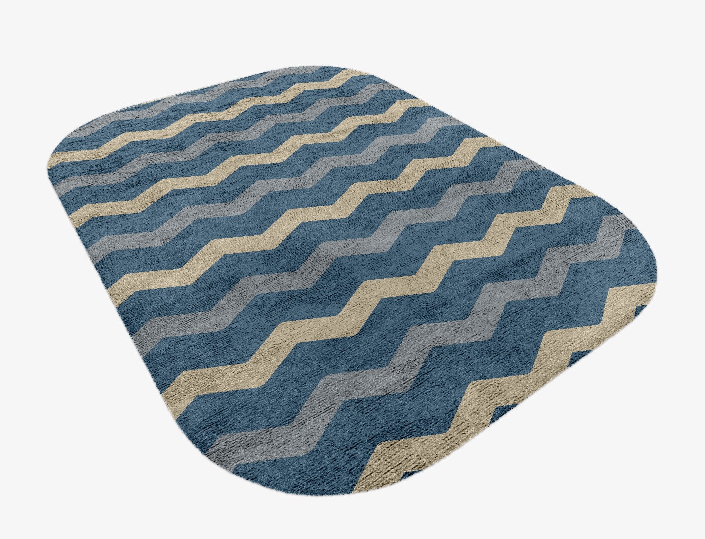 Urge Minimalist Oblong Hand Knotted Bamboo Silk Custom Rug by Rug Artisan