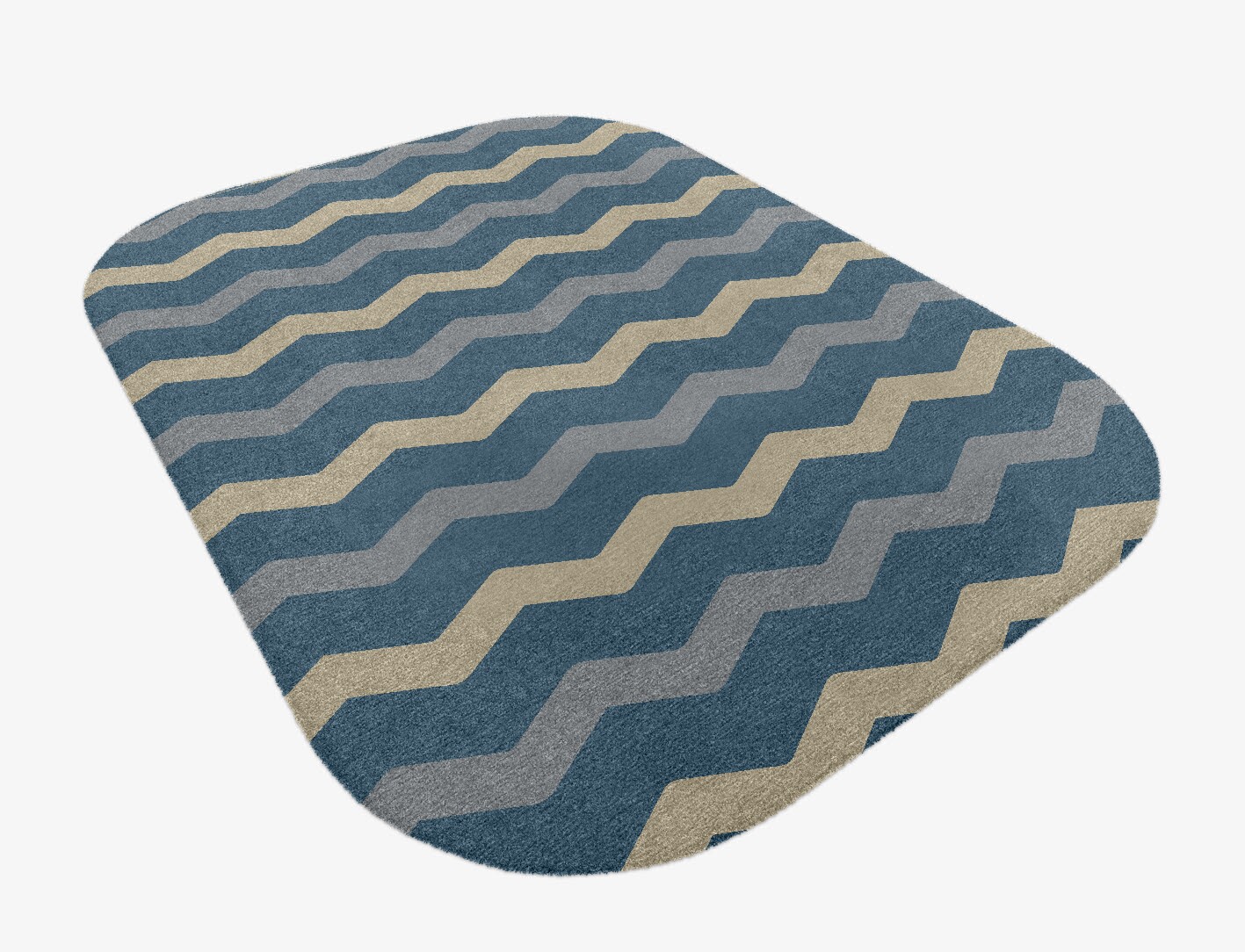Urge Minimalist Oblong Hand Knotted Tibetan Wool Custom Rug by Rug Artisan