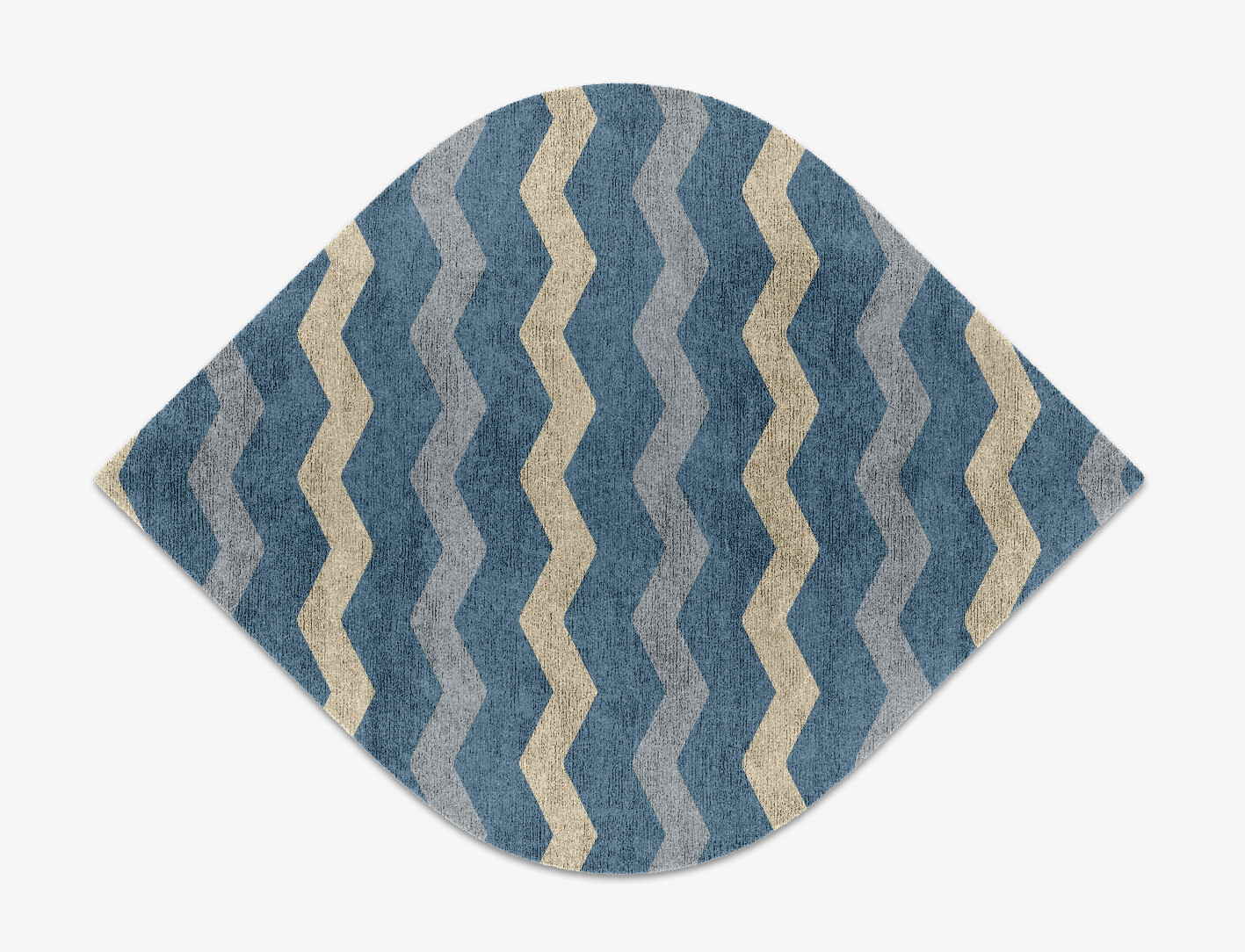Urge Minimalist Ogee Hand Knotted Bamboo Silk Custom Rug by Rug Artisan