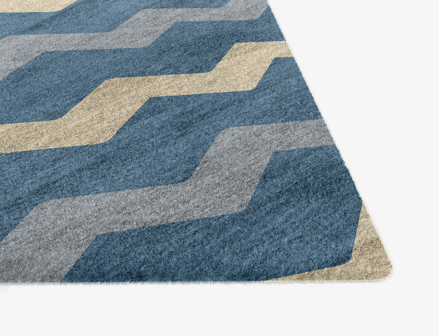 Urge Minimalist Ogee Hand Knotted Bamboo Silk Custom Rug by Rug Artisan