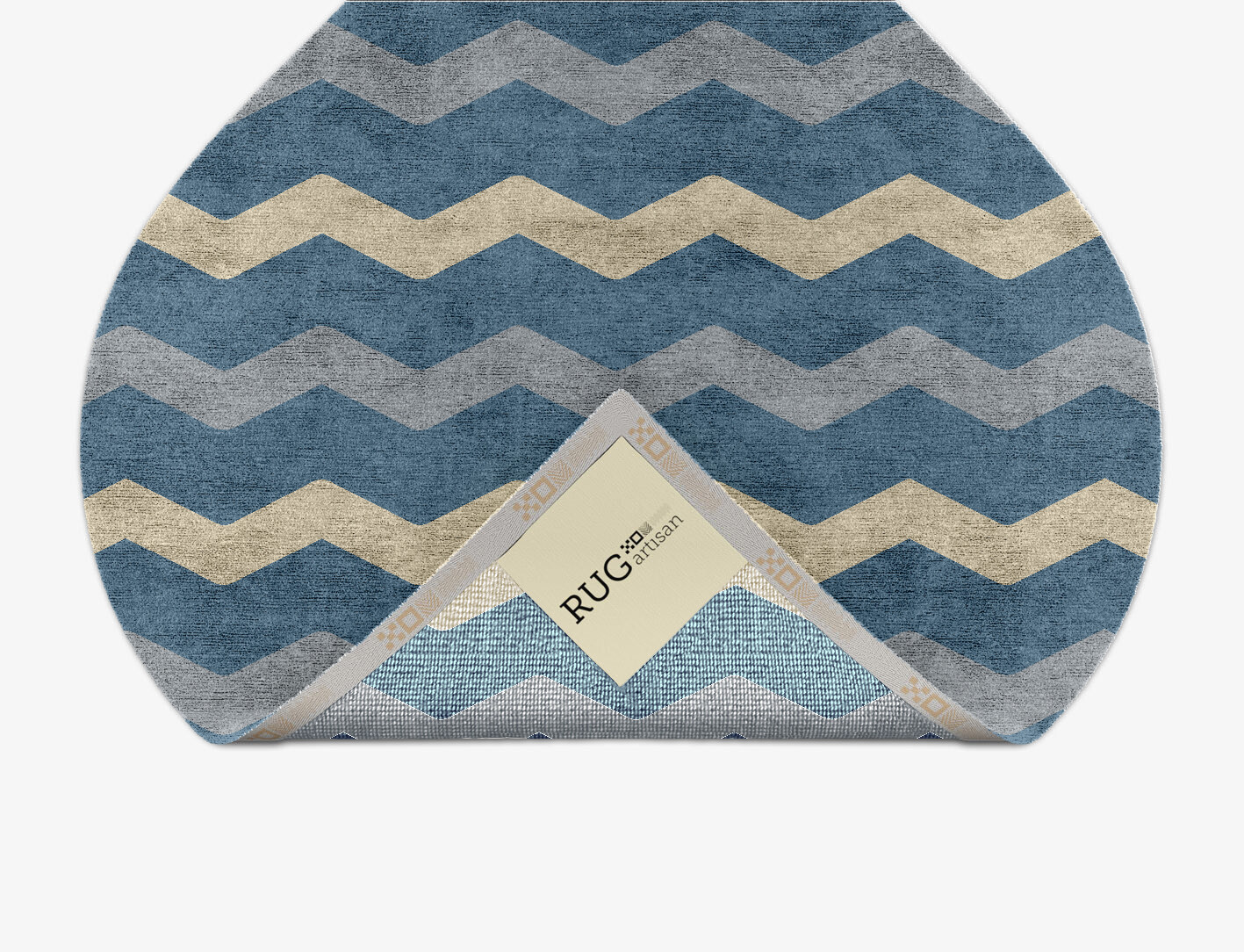 Urge Minimalist Ogee Hand Knotted Bamboo Silk Custom Rug by Rug Artisan