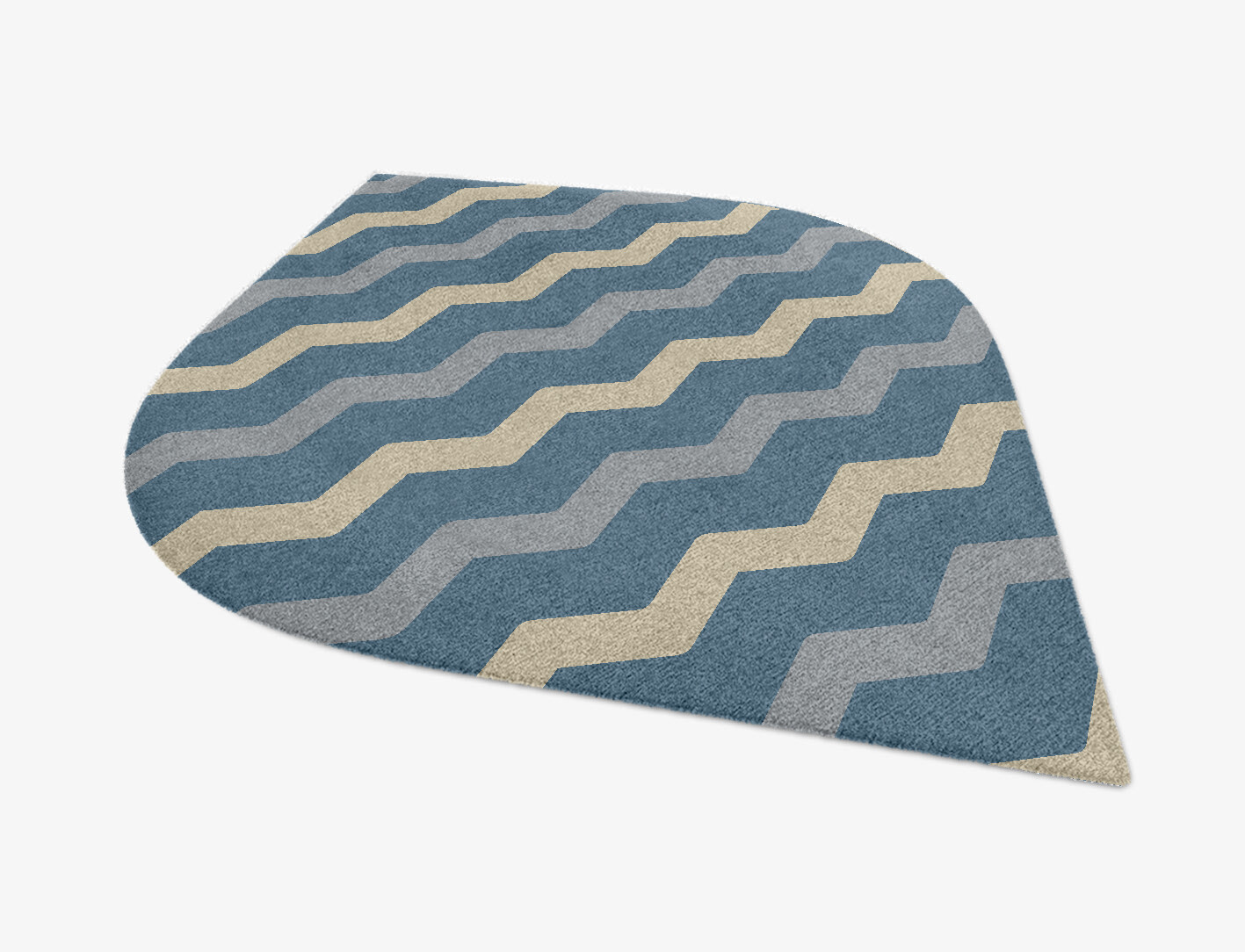 Urge Minimalist Ogee Hand Knotted Tibetan Wool Custom Rug by Rug Artisan
