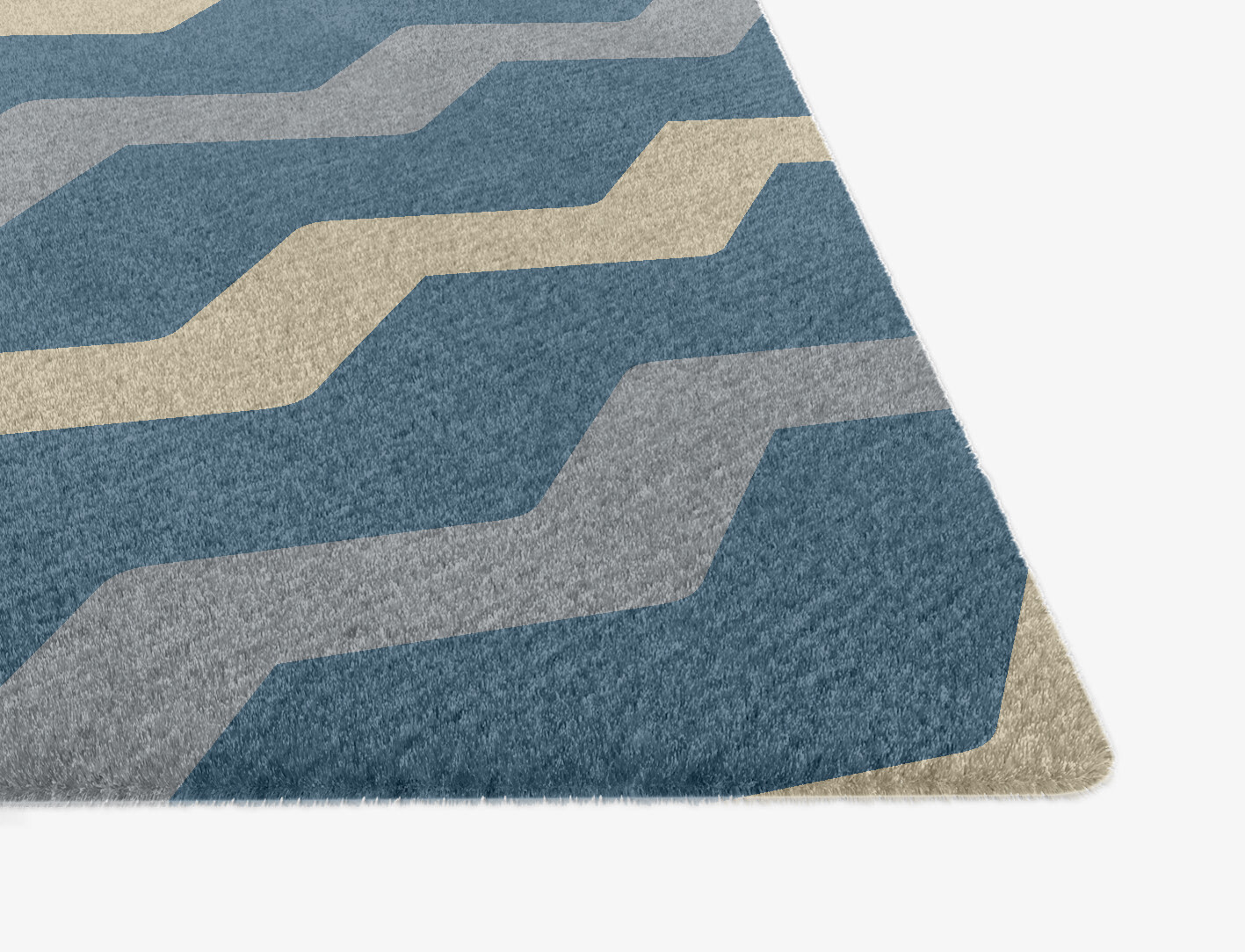 Urge Minimalist Ogee Hand Knotted Tibetan Wool Custom Rug by Rug Artisan